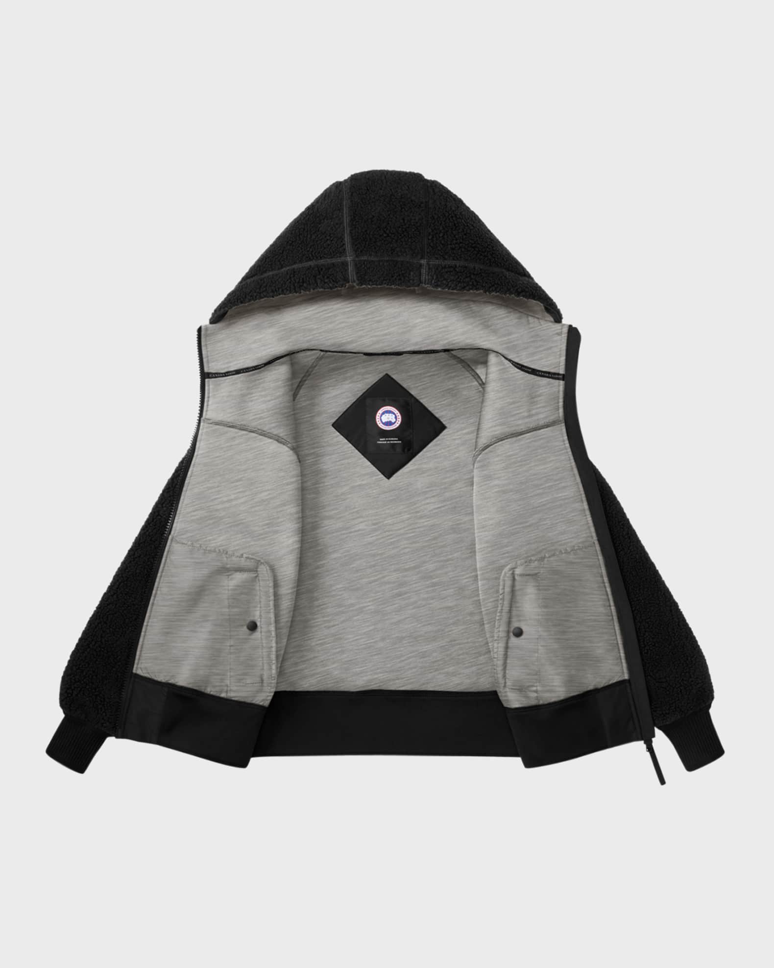 Canada Goose Simcoe Oversized Fleece Hoodie, Black | Neiman Canada Goose Simcoe Oversized Fleece Hoodie, Black | Neiman