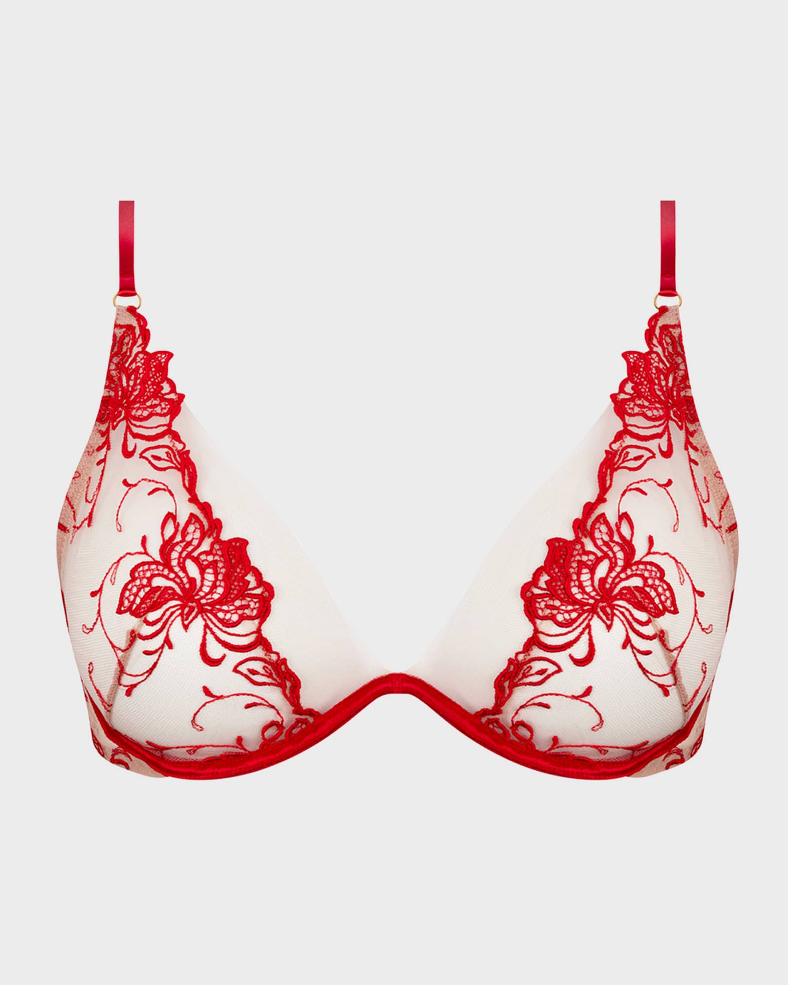 Lise Charmel Dressing Floral Demi Cup Full Support Bra in Dressing Solaire  - Busted Bra Shop
