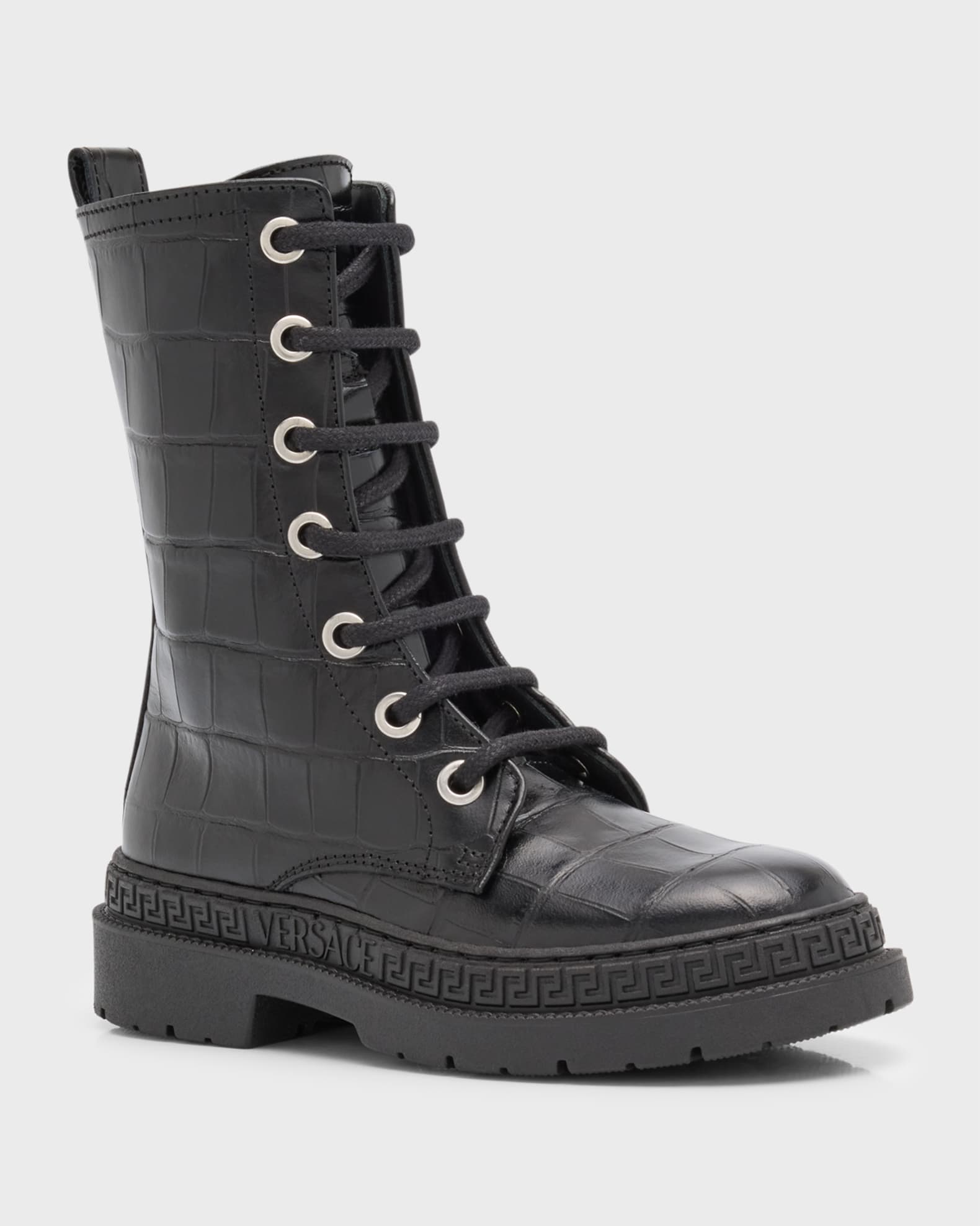 Versace clearance biker boots