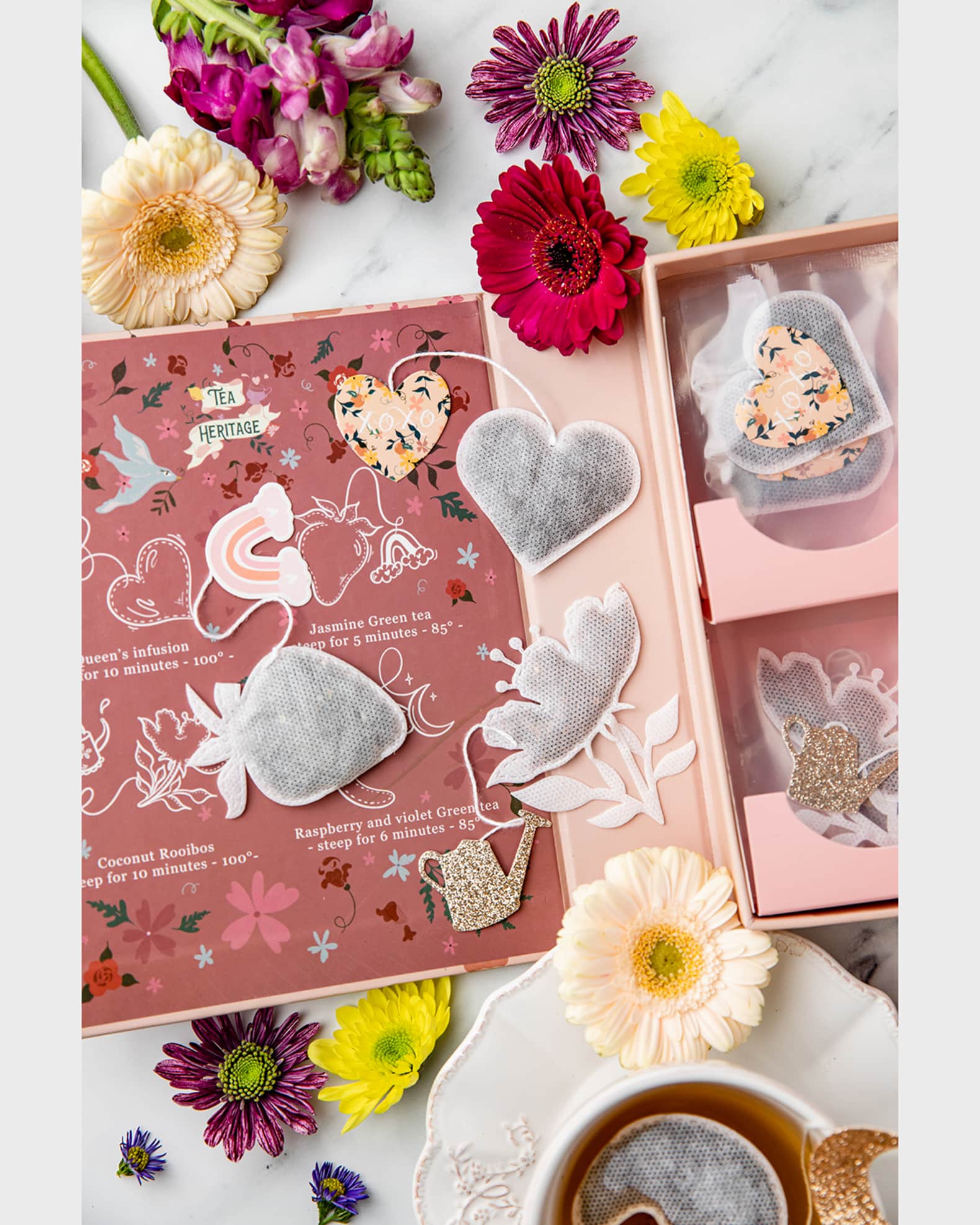 Tea Heritage Passion Organic Tea Set Gift Box Neiman Marcus