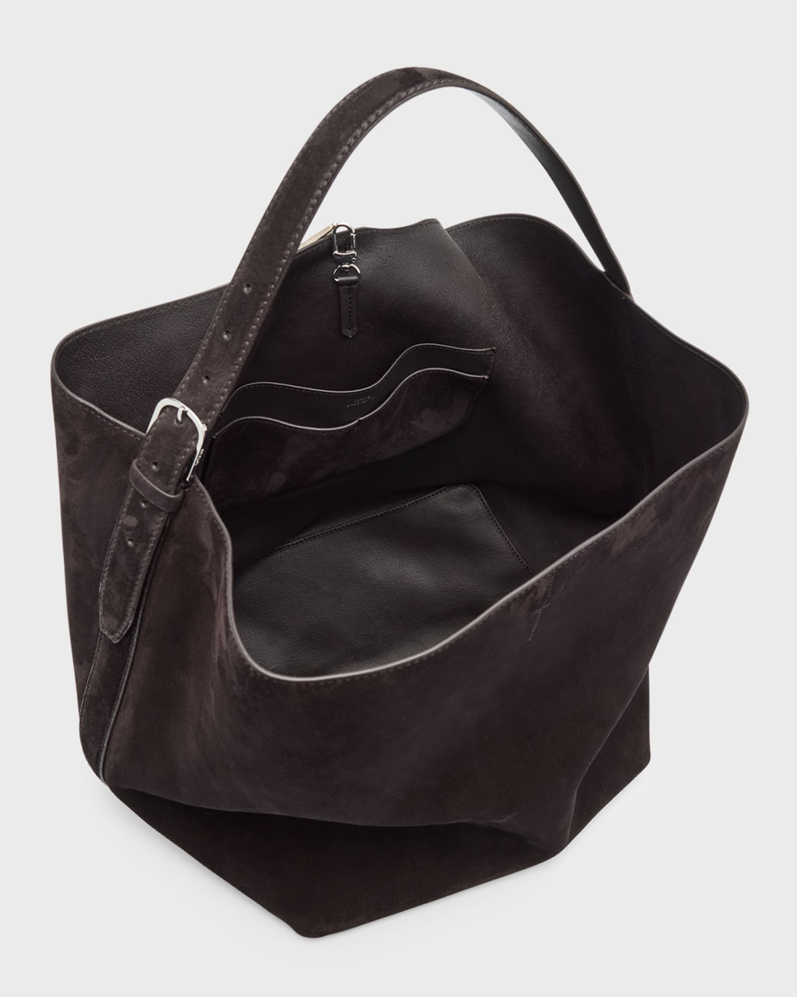 Toteme Belted Tote Bag in Suede | Neiman Marcus