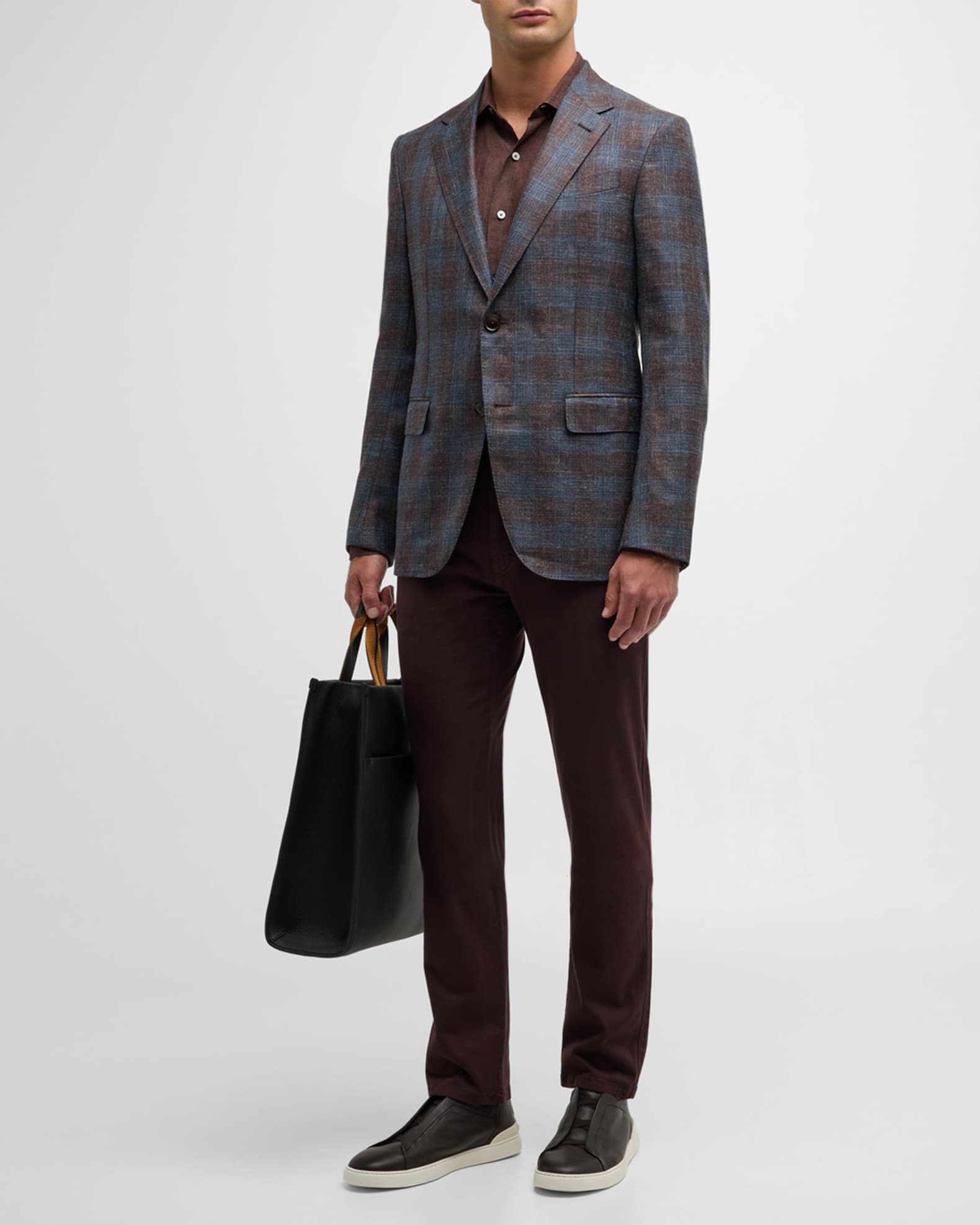 Men's Two-Tone Check Sport Coat 1