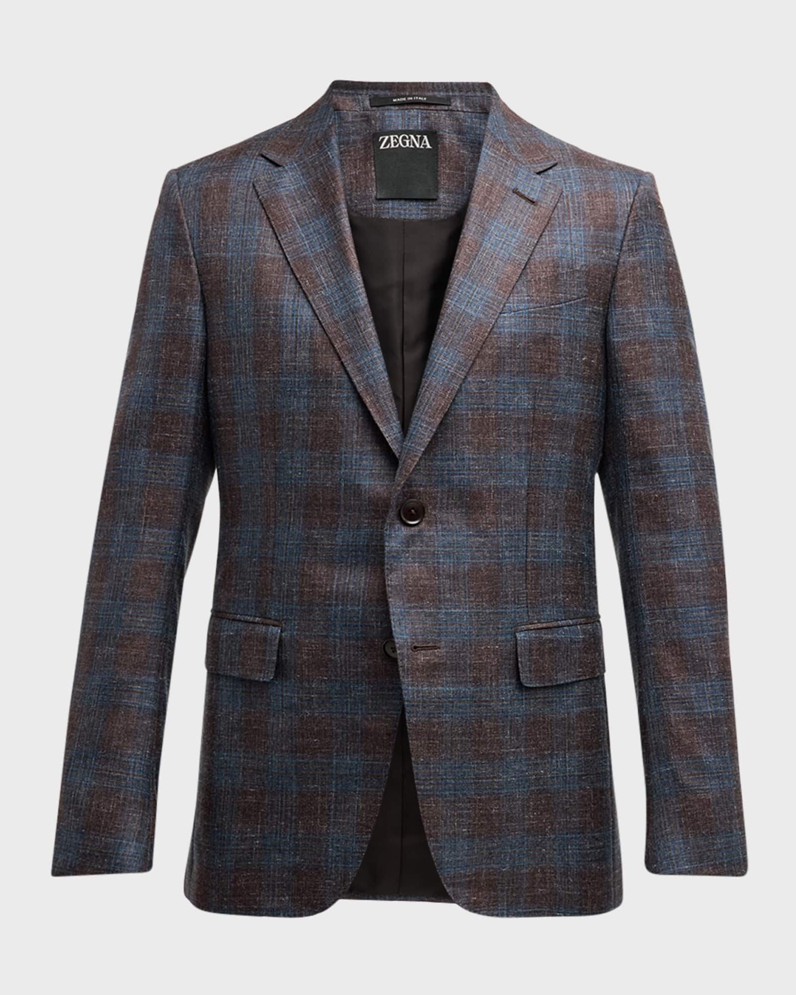 Men's Two-Tone Check Sport Coat 0