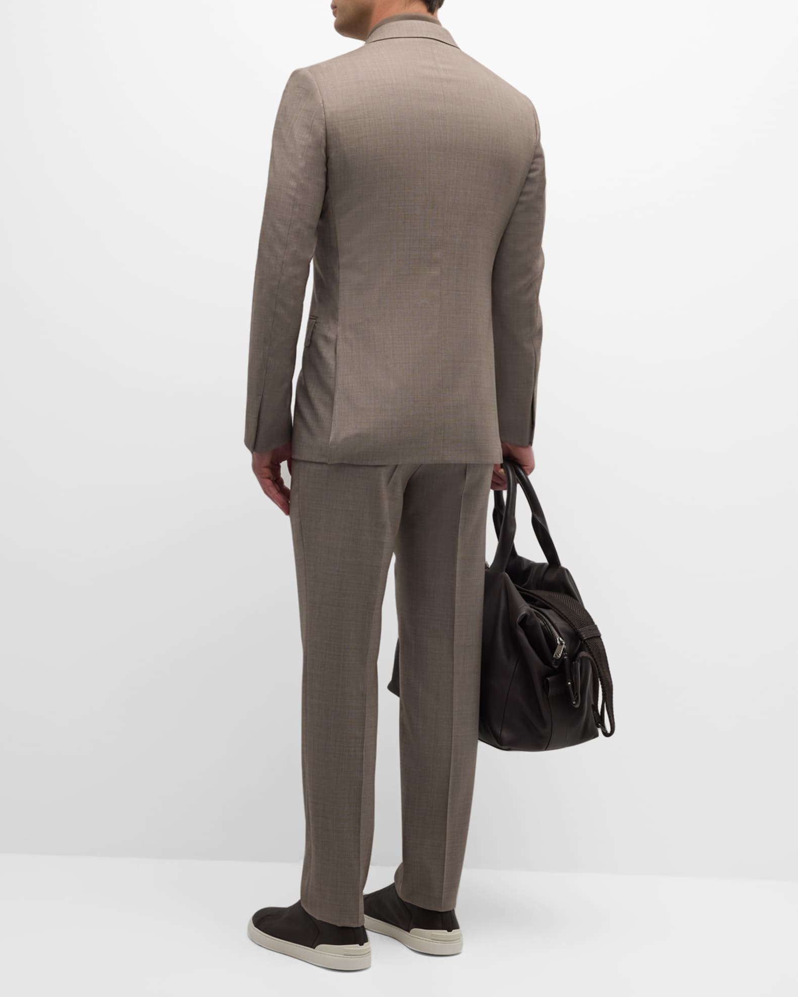 ZEGNA Men's Wool Sharkskin Suit | Neiman Marcus