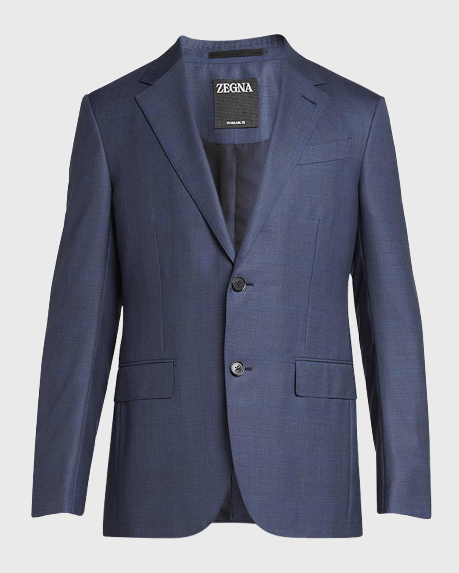 Men's Plaid 15milmil15 Wool Suit 0