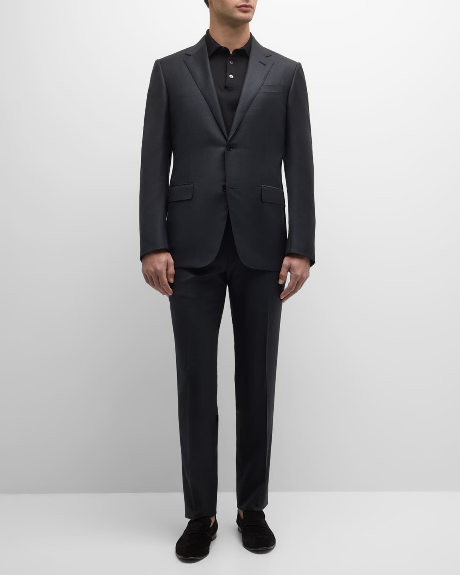 ZEGNA Men's Tonal Plaid Wool Suit | Neiman Marcus