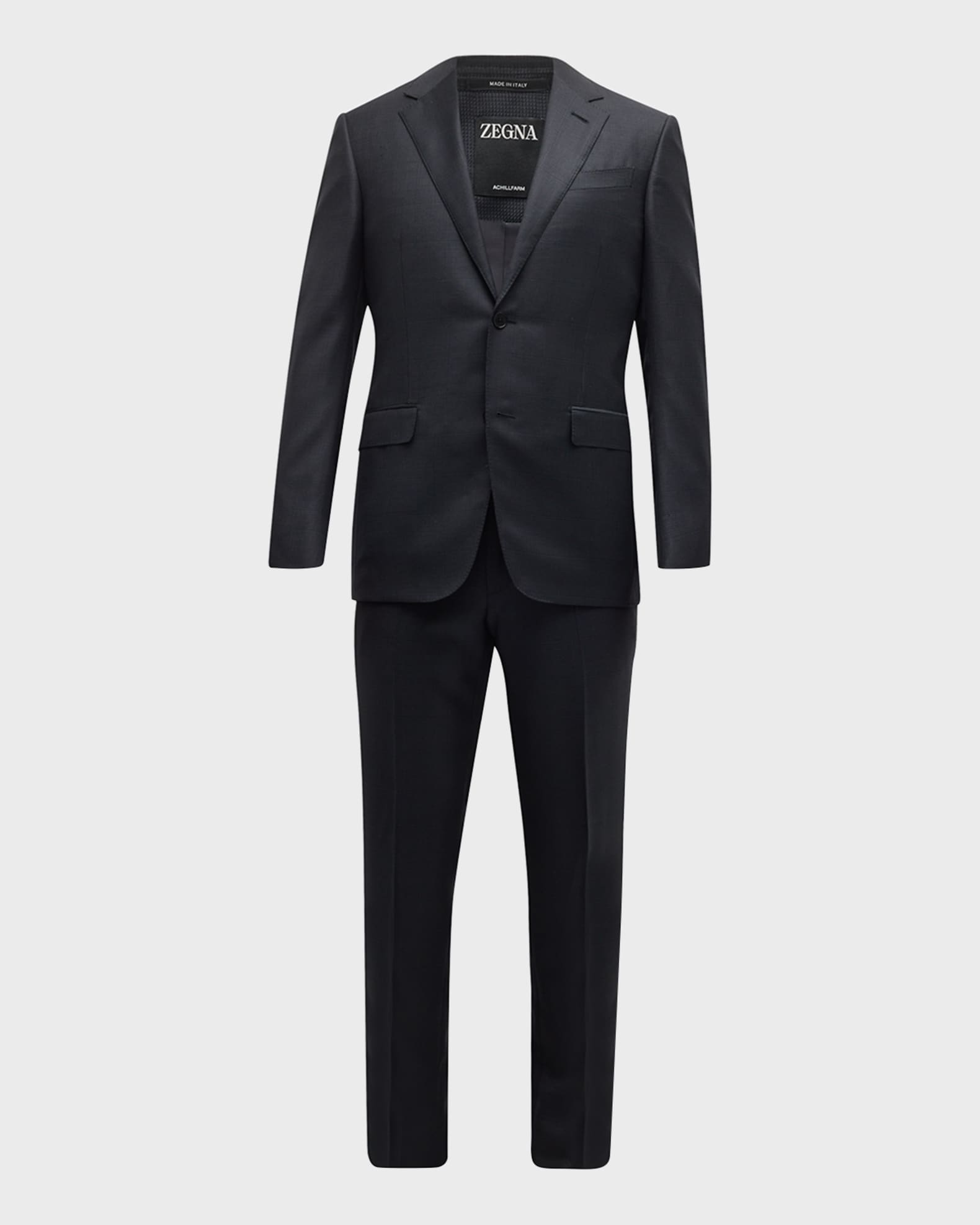 ZEGNA Men's Tonal Plaid Wool Suit | Neiman Marcus