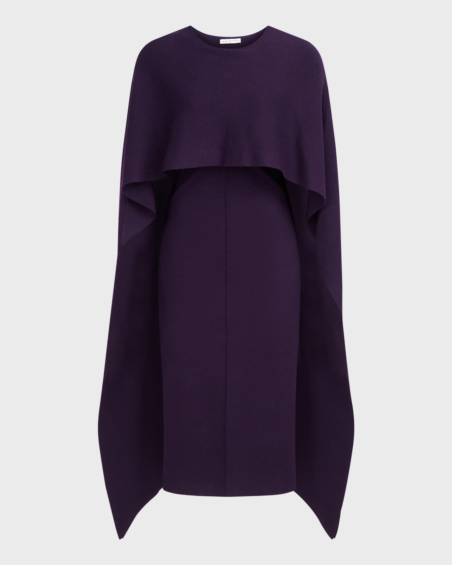 Cape top sweater dress