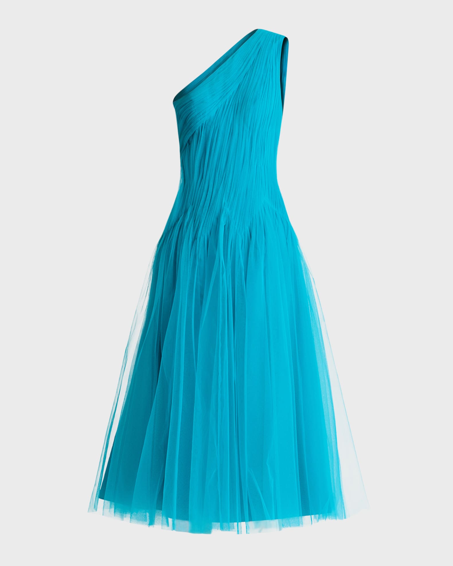 Tulle midi ruched dress sales