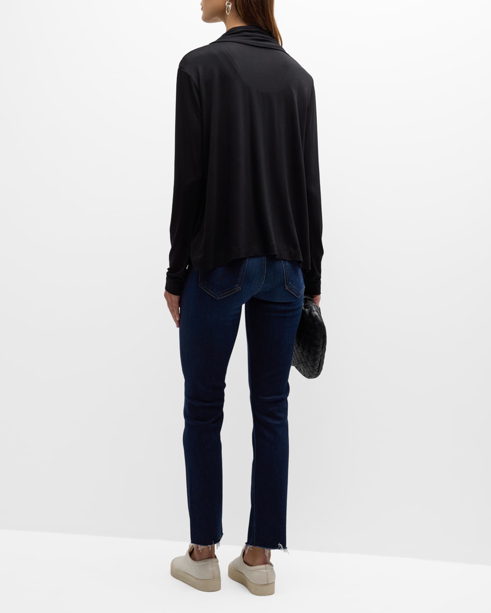 Majestic Filatures Soft touch cardigan Ecru Chine