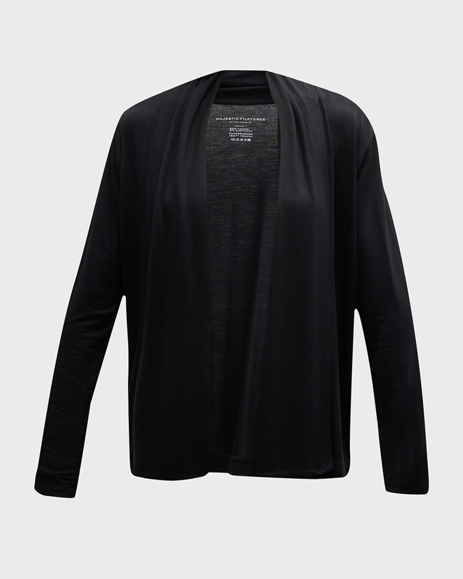 Majestic Filatures Soft Touch Draped Open Front Cardigan Neiman