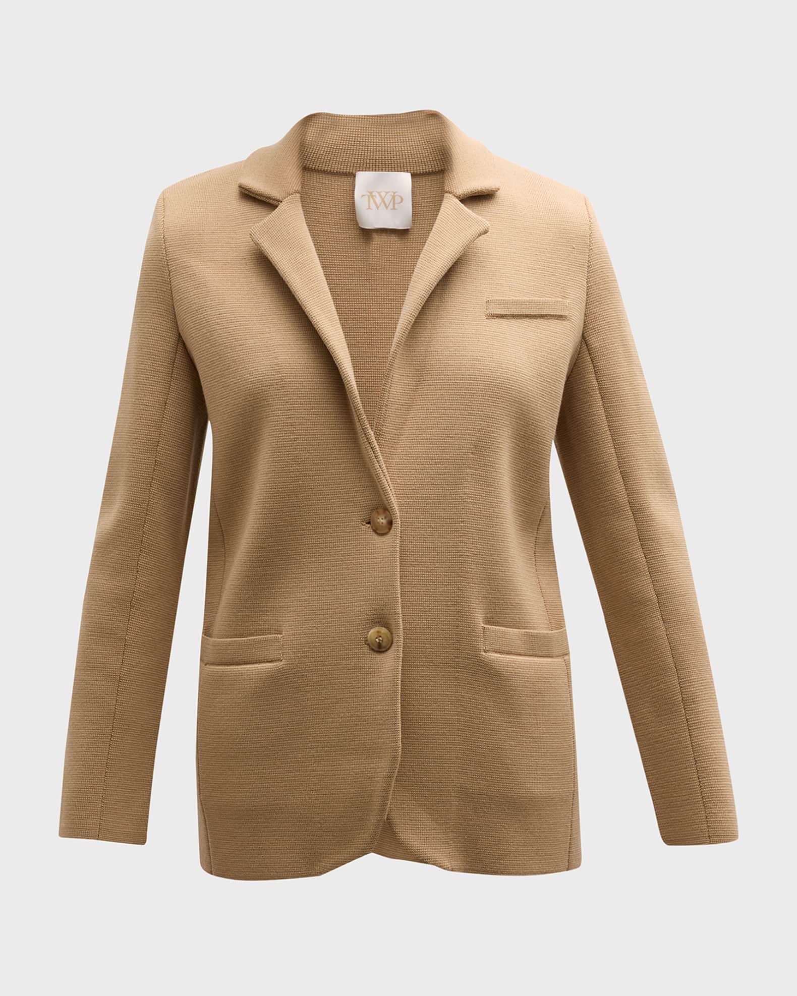 TWP Knit Boyfriend Blazer Neiman Marcus