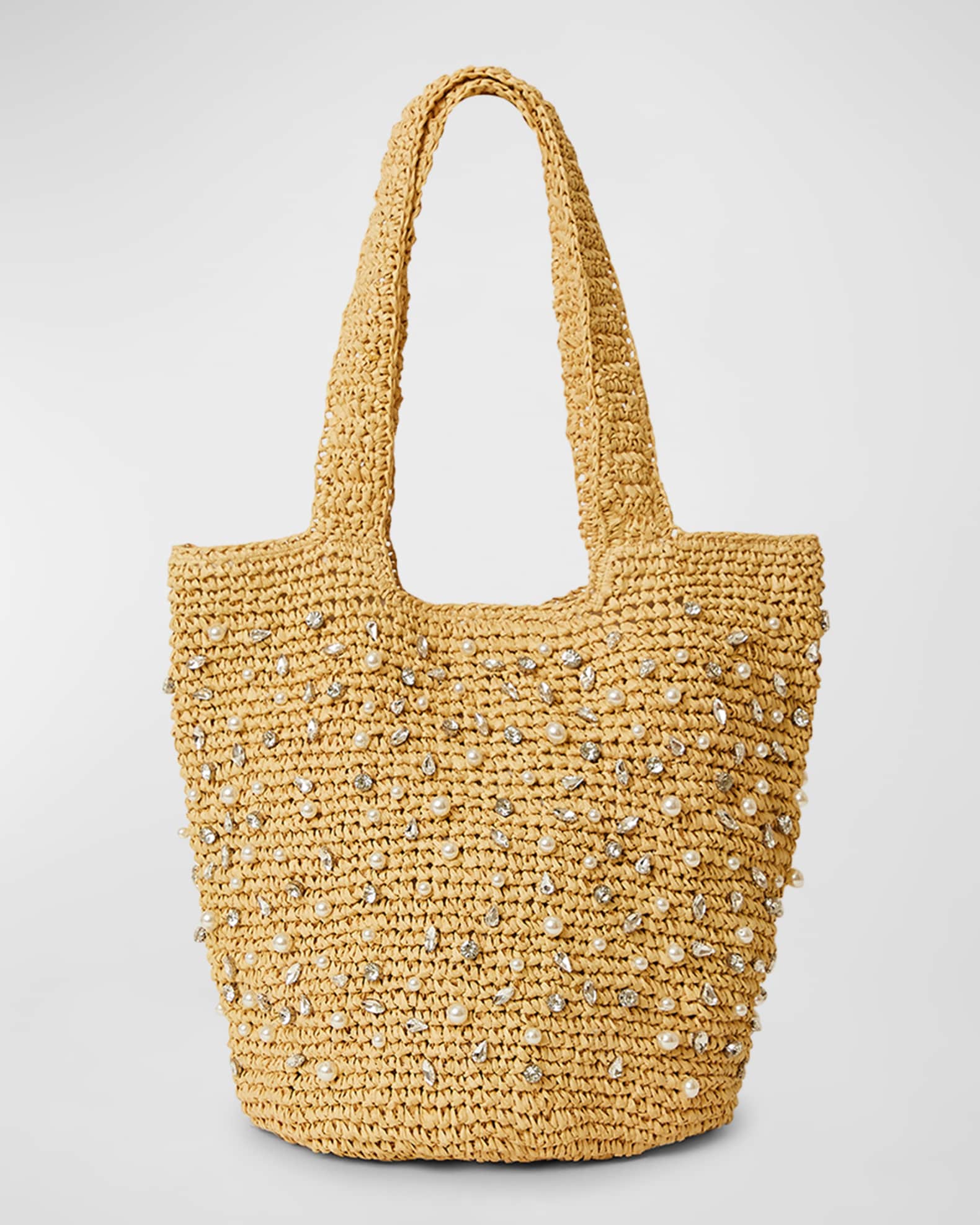 Neiman Marcus, Bags, Neiman Marcus Vintage Yellow Straw Tote Purse  Hangbag