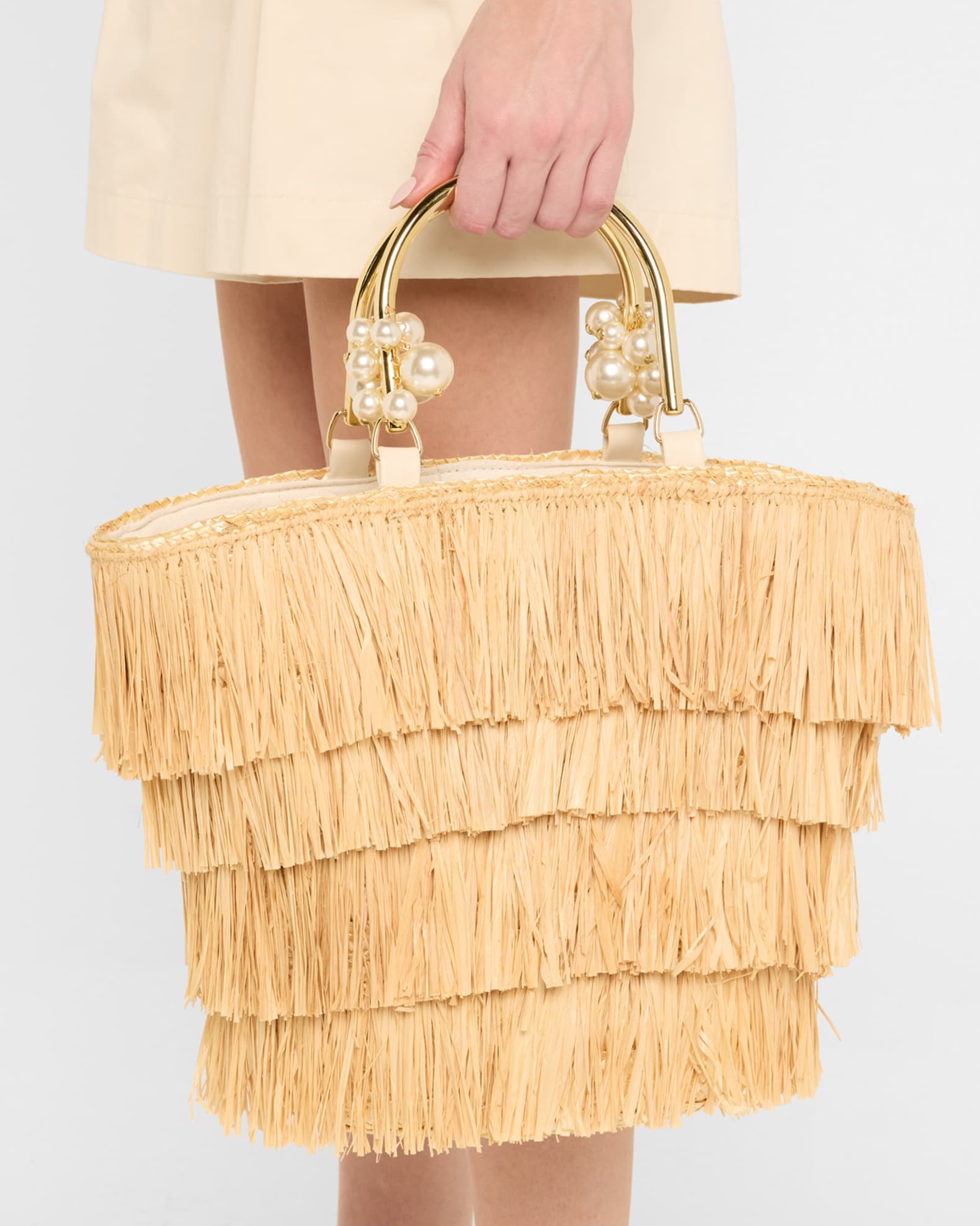 Franka straw ring tote bag outlet