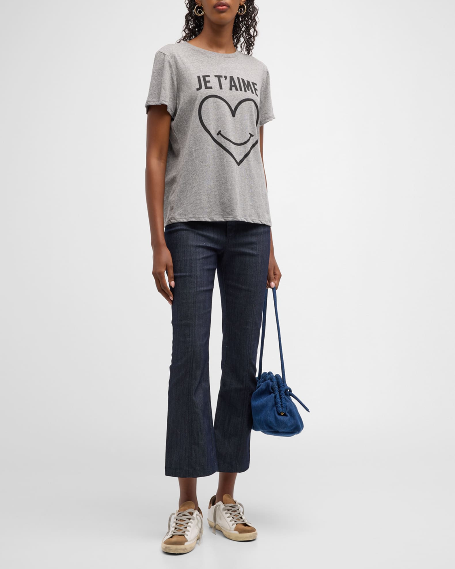 Smiling Heart Heathered Graphic T-Shirt 1