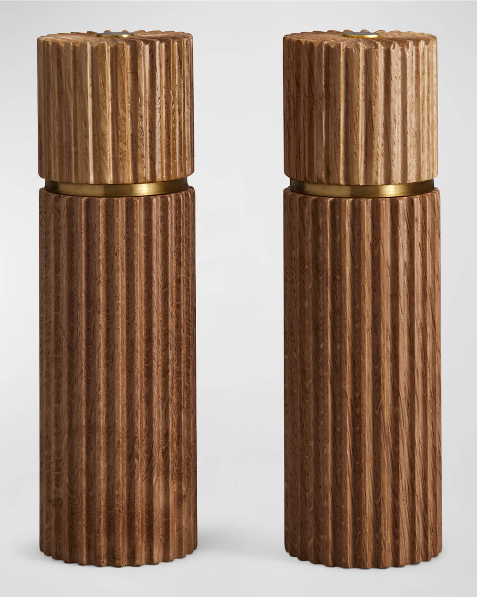 Ionic Salt & Pepper Mills, Blonde Oak  0