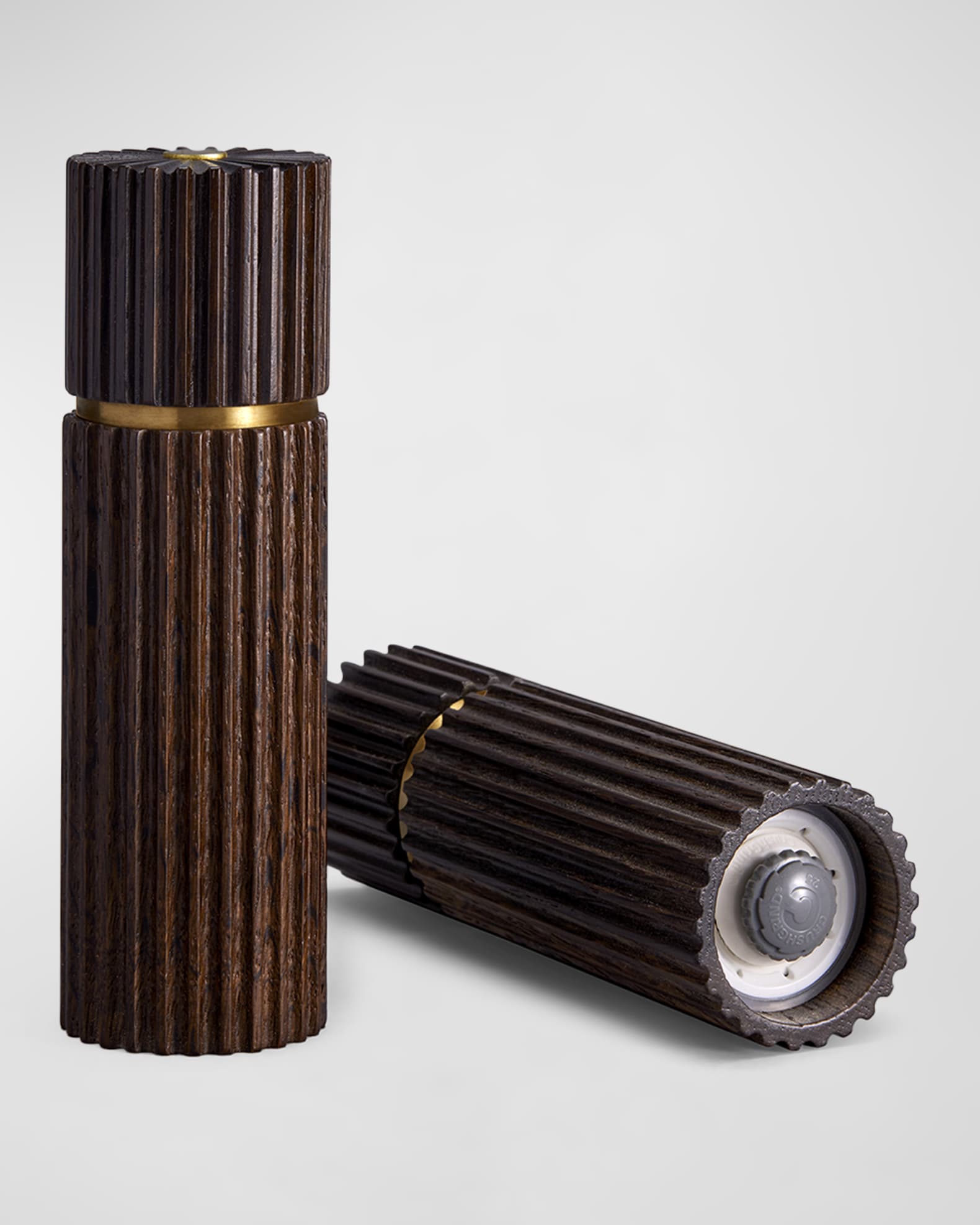 Ionic Salt & Pepper Mills, Smoked Oak  1