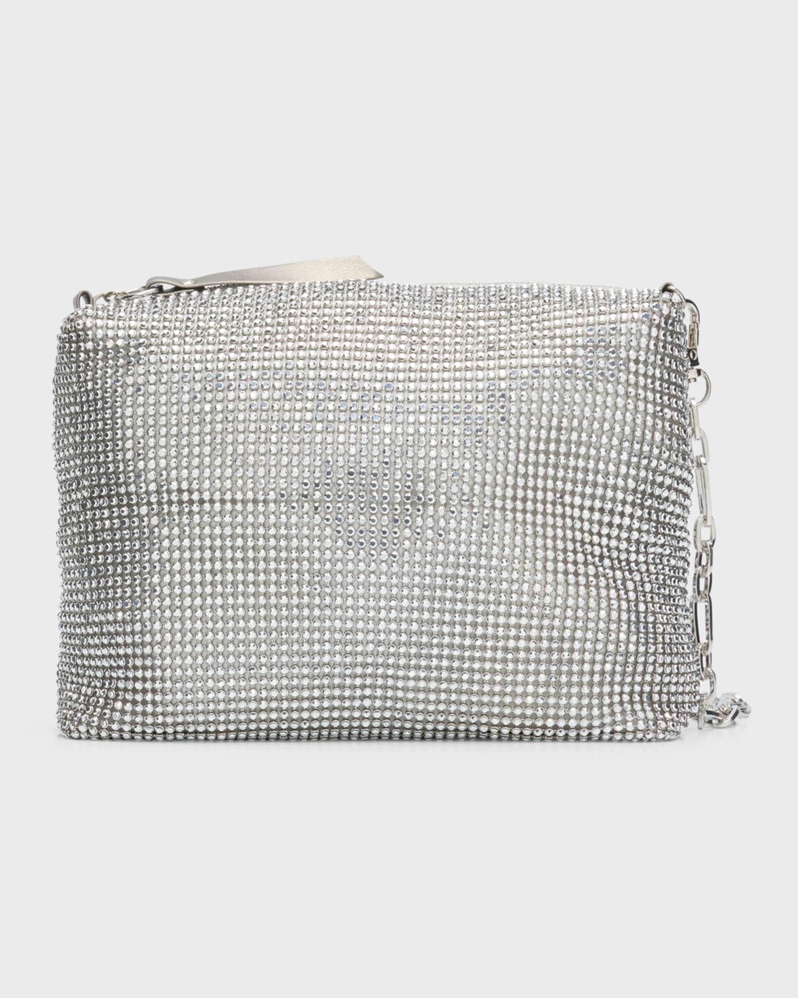 Anya Metallic Crystal Shoulder Bag 0