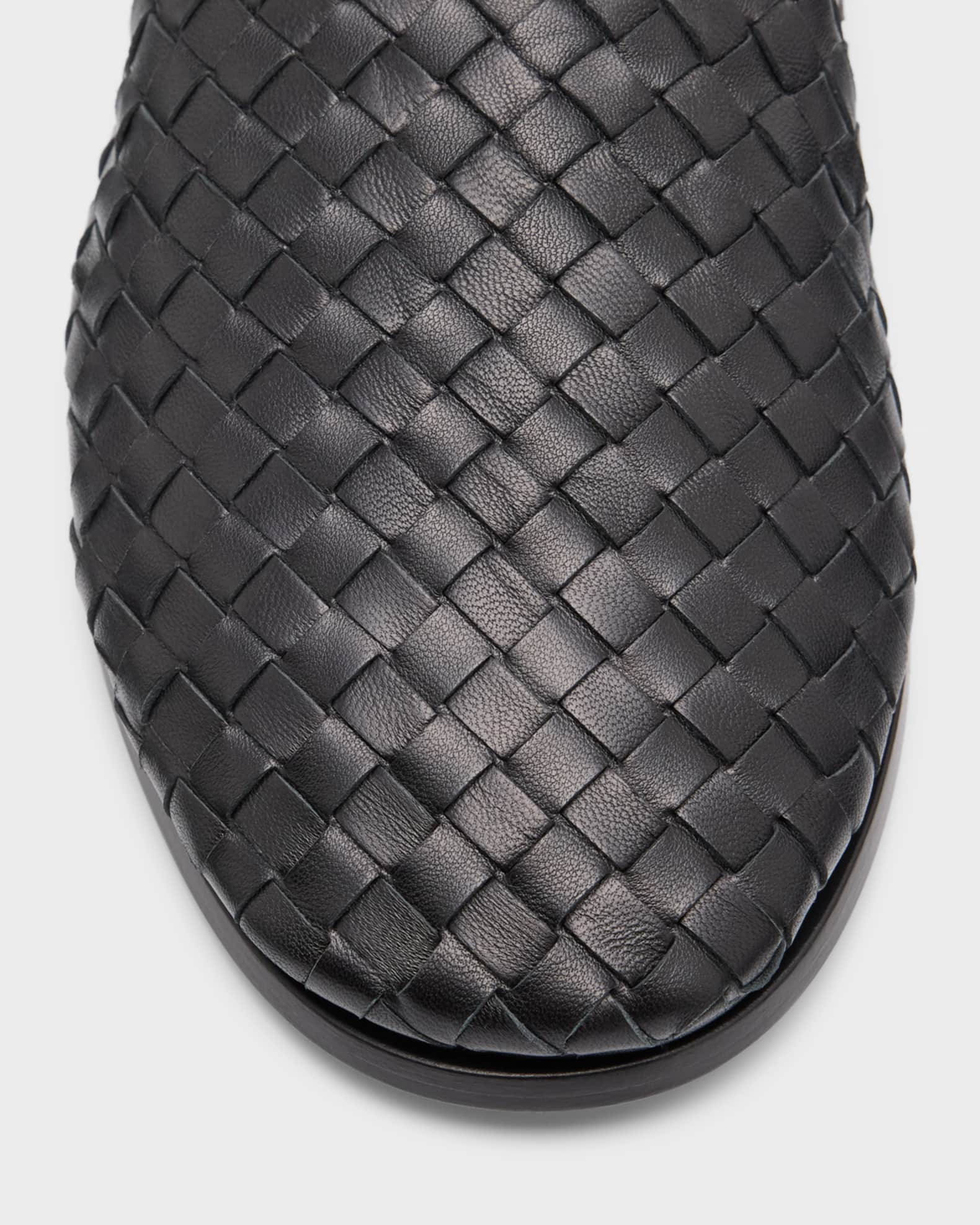 Bottega Veneta Intrecciato Woven Leather Mule Slippers