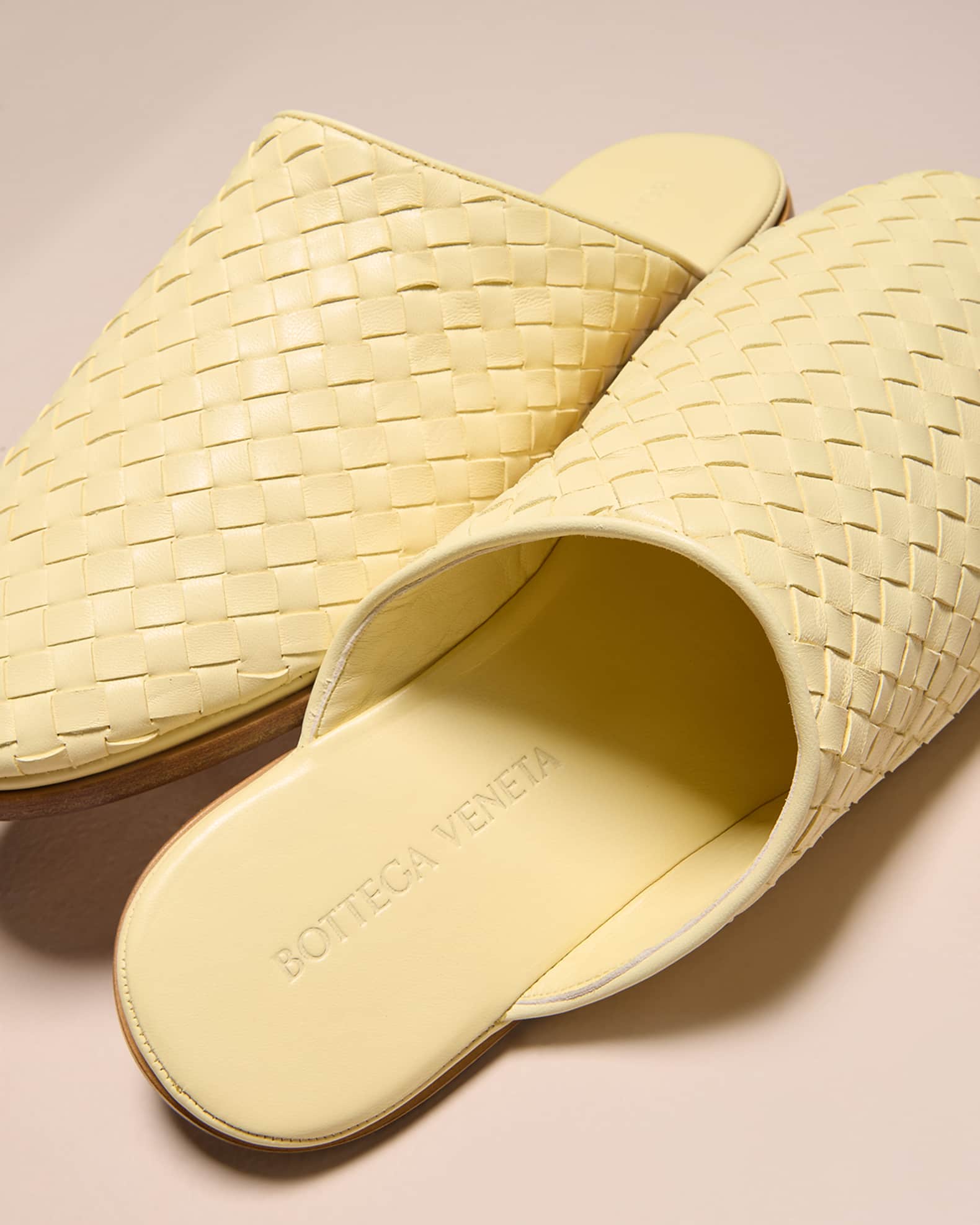 Bottega Veneta Intrecciato Woven Leather Mule Slippers Neiman Marcus