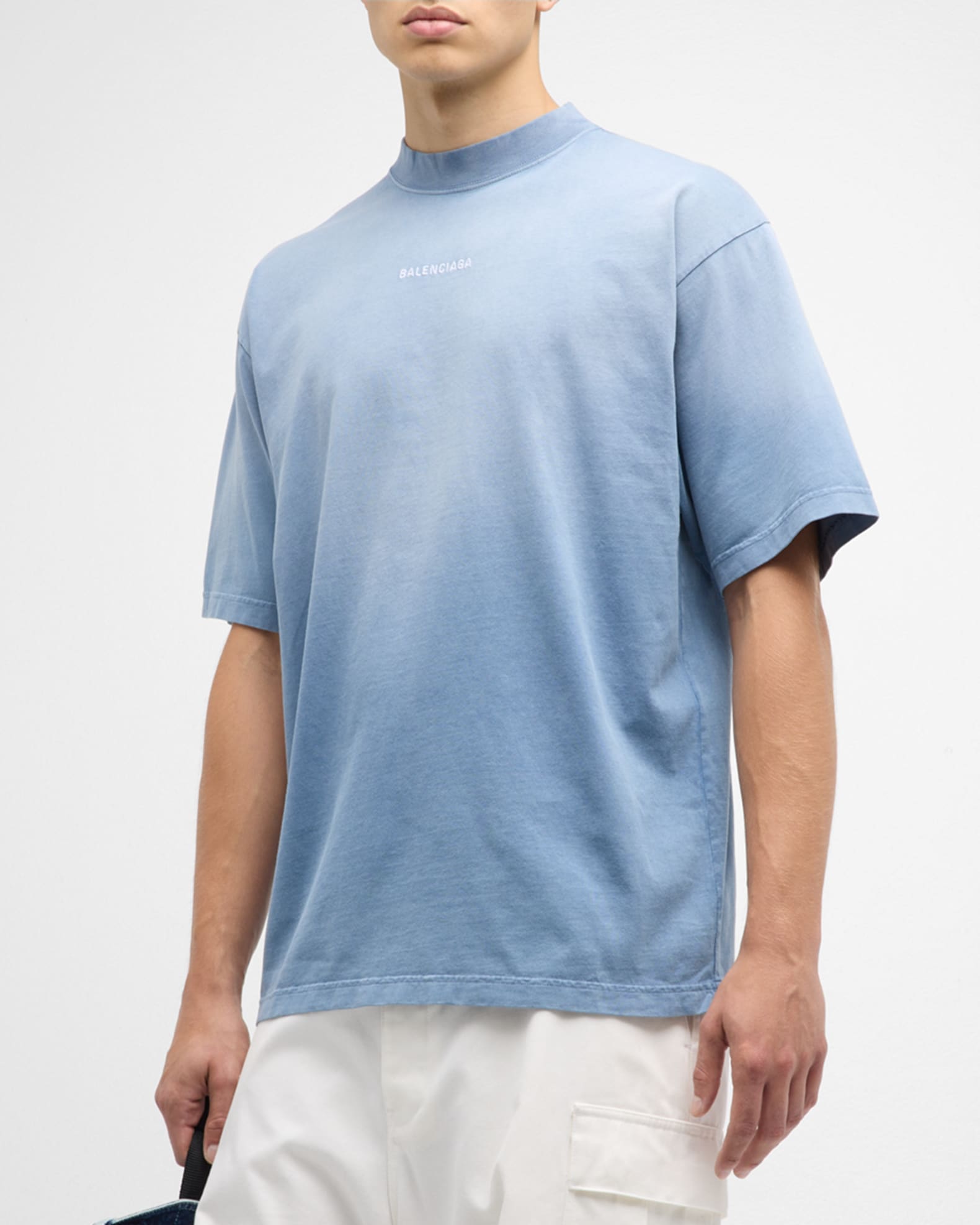 Balenciaga shirt blue sale