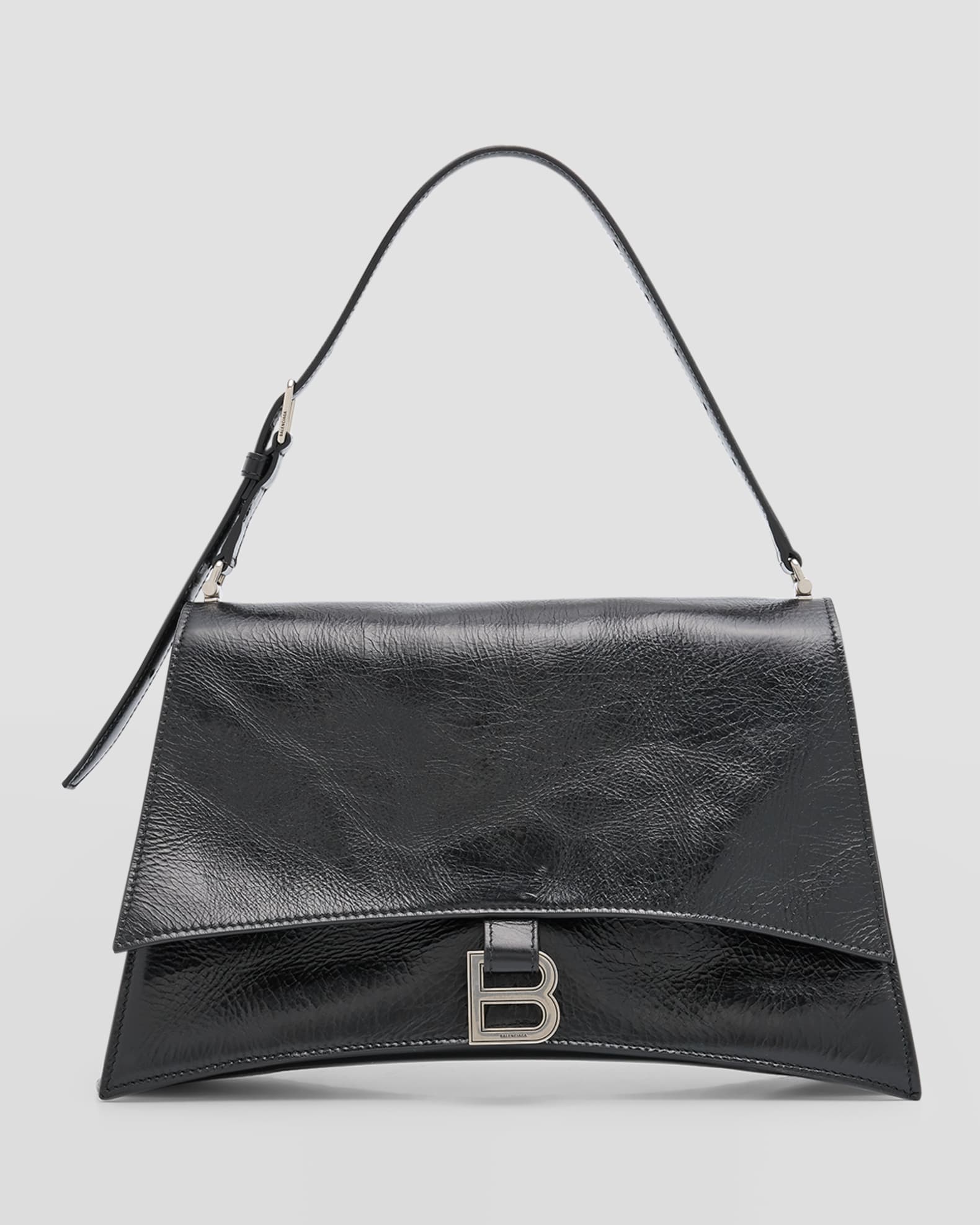 Balenciaga Crush Medium Sling Leather Shoulder Bag
