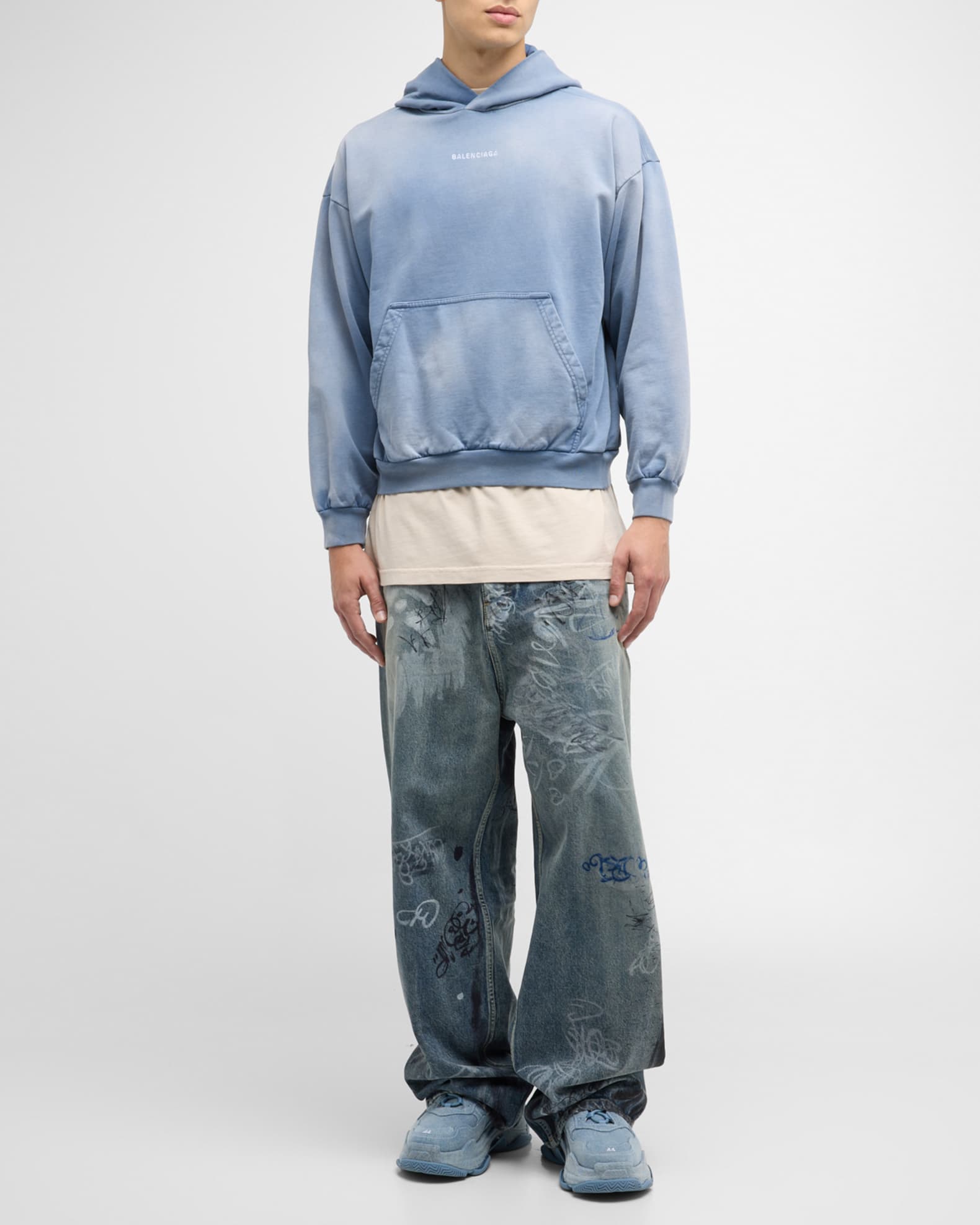 Men's Balenciaga Back Hoodie Medium Fit