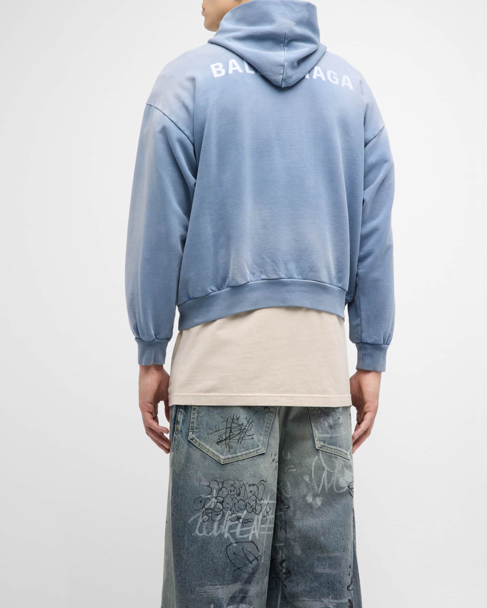Men's Balenciaga Back Hoodie Medium Fit