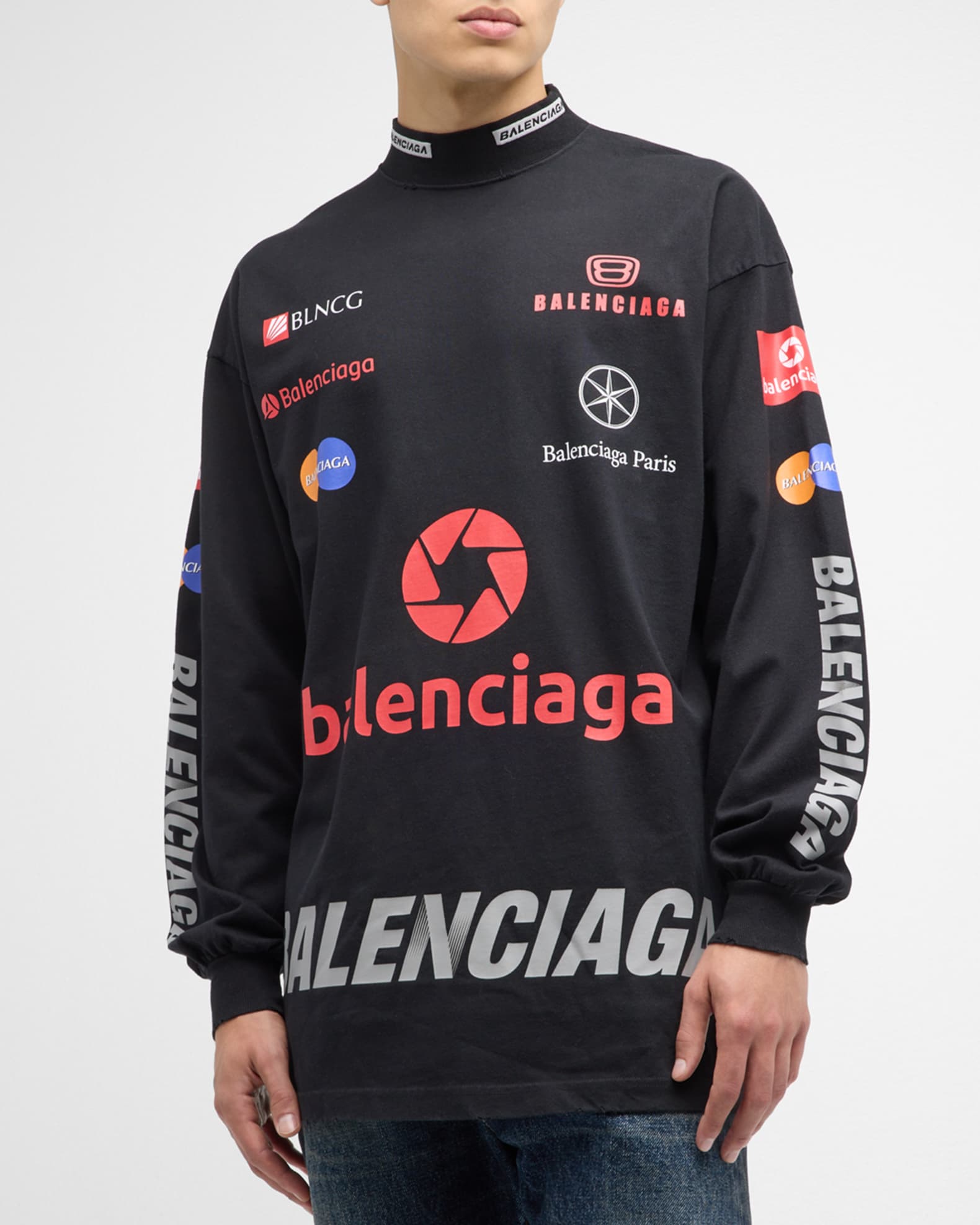 Men s Top League Long Sleeve T Shirt Oversized