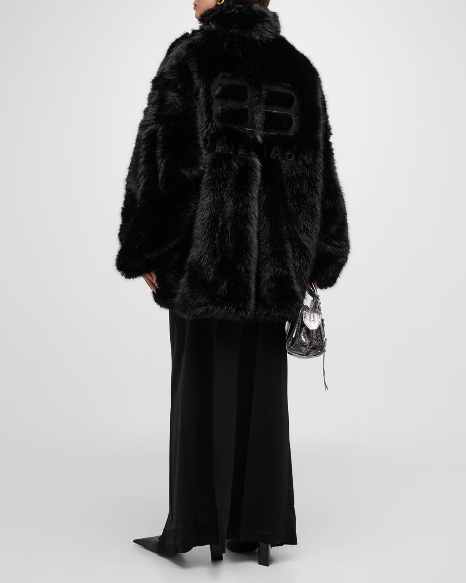 【有名人芸能人】 Balenciaga Extended BB Balenciaga Zip-Up Jacket | Neiman Marcus ジャケット・アウター