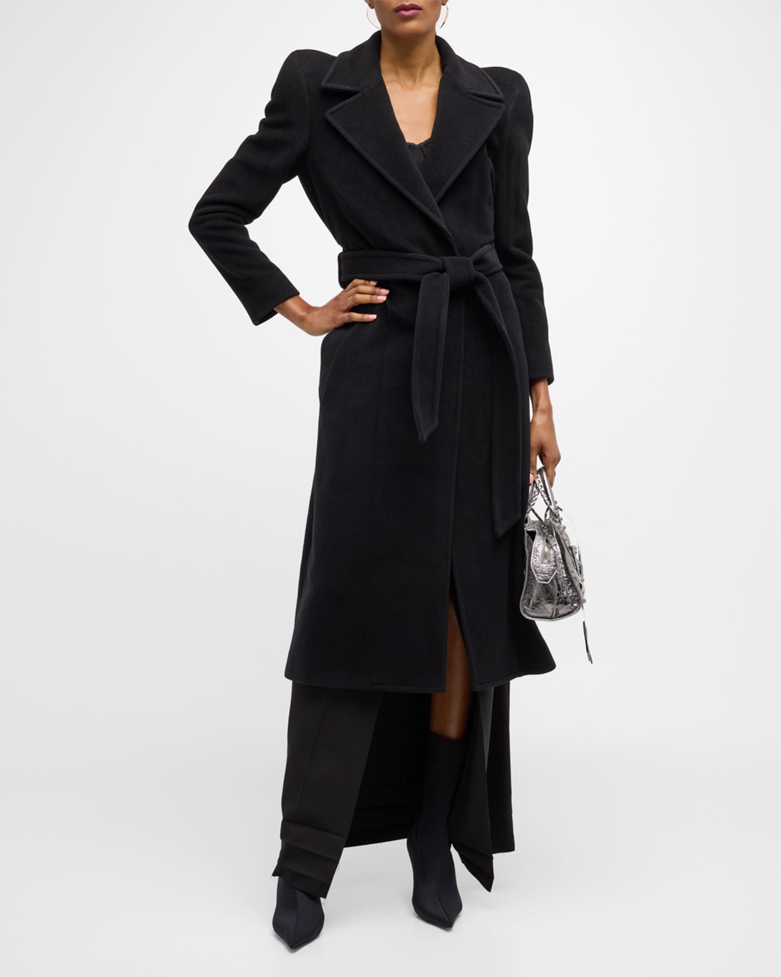 Round Shoulder Fitted Coat