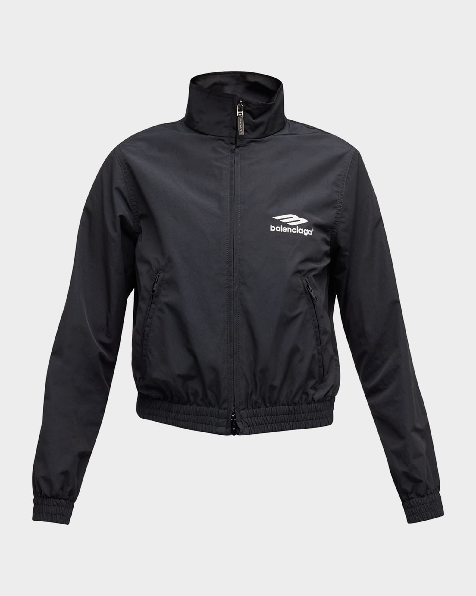 Balenciaga 3B Sports Icon Fitted Tracksuit Jacket Neiman Marcus