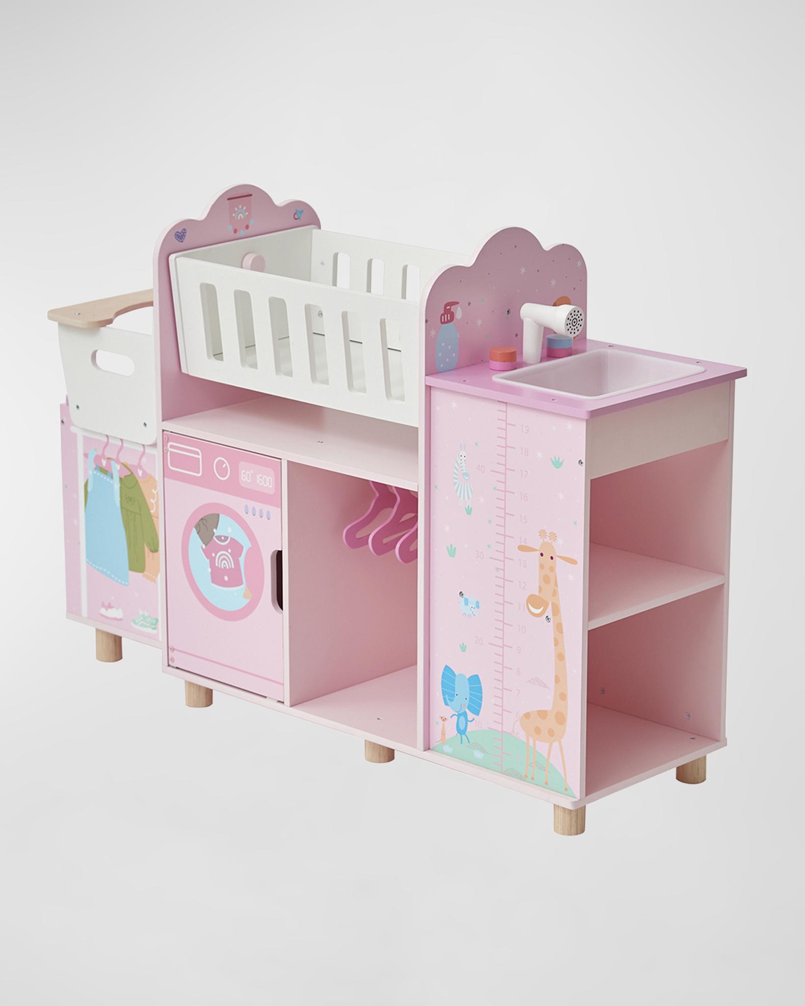 Little World Car Violet Marionnettes de olivias pour les poupées de 40 cm avec panier OL-00006