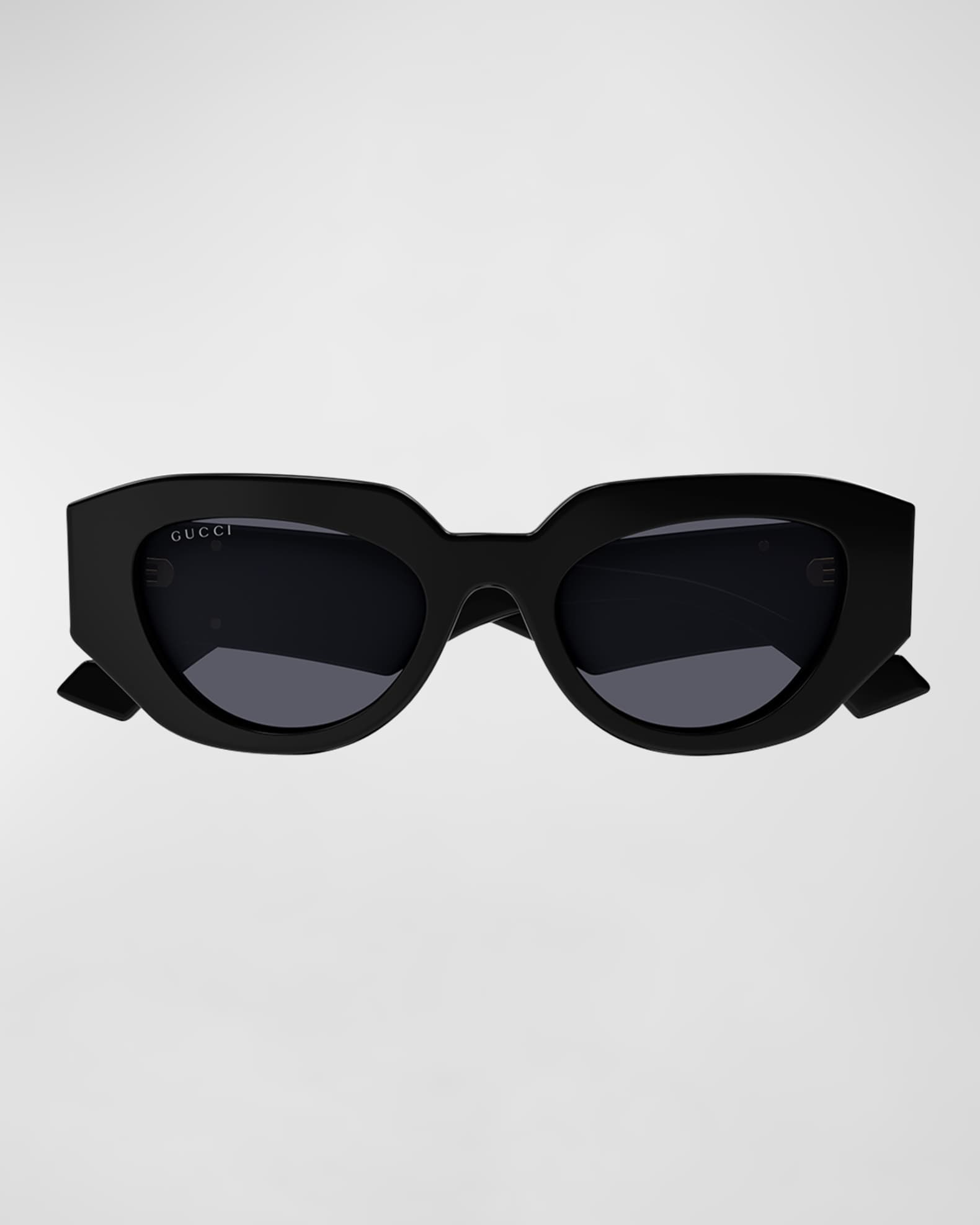Gucci Geometric Acetate Butterfly Sunglasses | Neiman Marcus