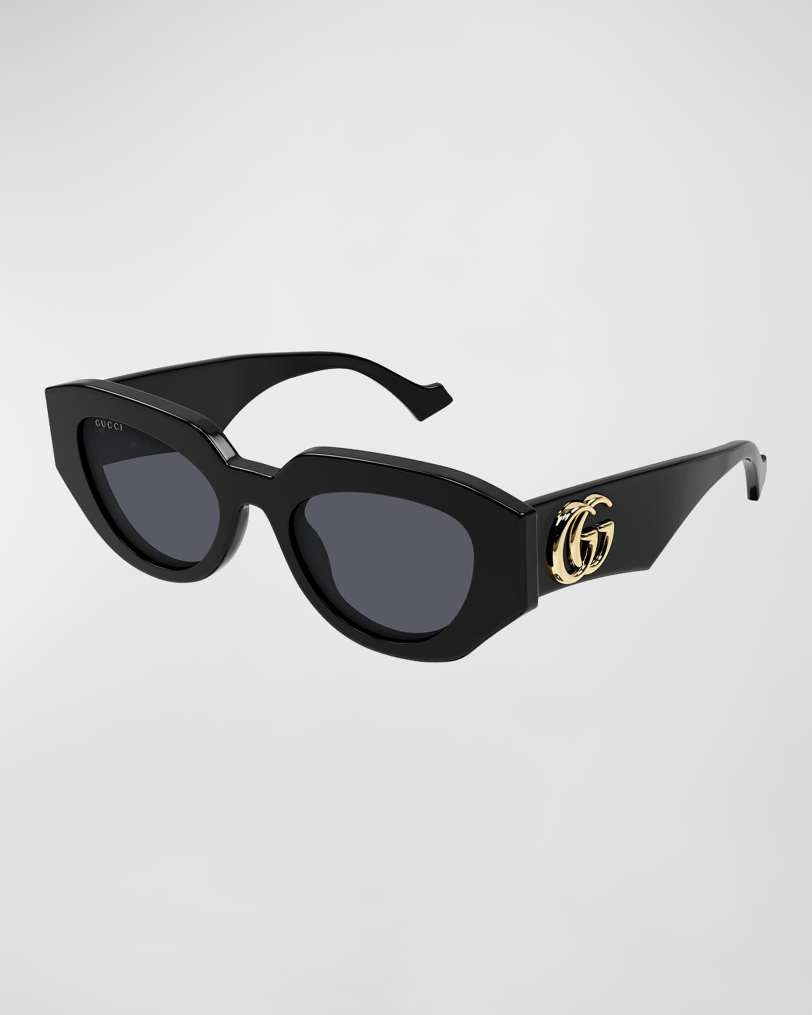 サングラス GUCCI BLACK ACETATE GEOMETRIC SUNGLASSES Gucci Fashion Show 51MM Geometric Sunglasses | Saks Fifth Avenue
