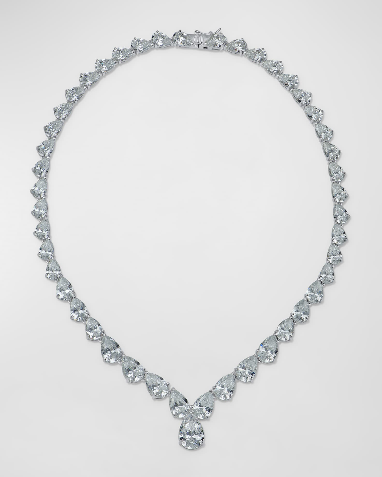 Golconda by Kenneth Jay Lane Pear Cubic Zirconia Graduated