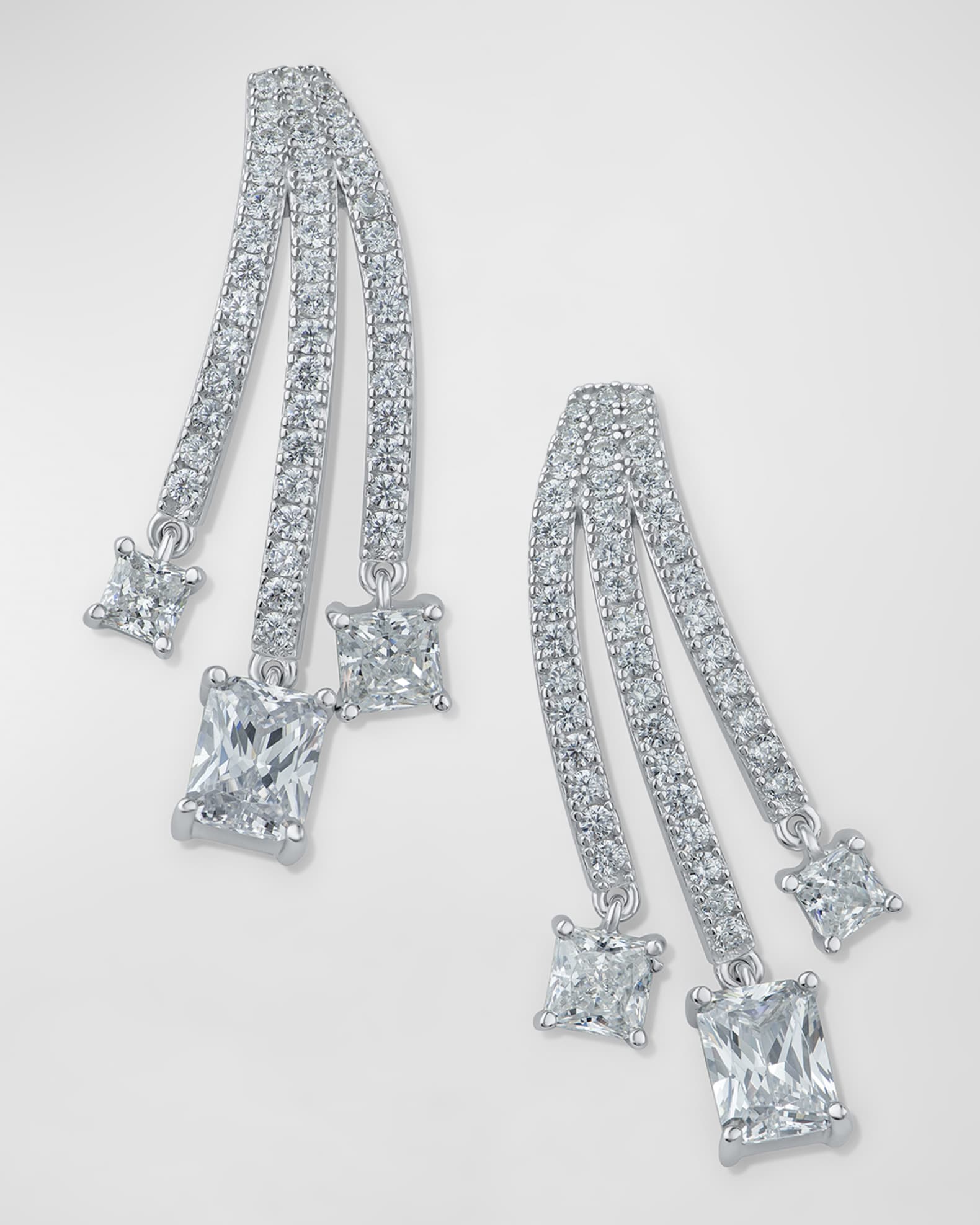 Kenneth jay lane cubic zirconia earrings hotsell
