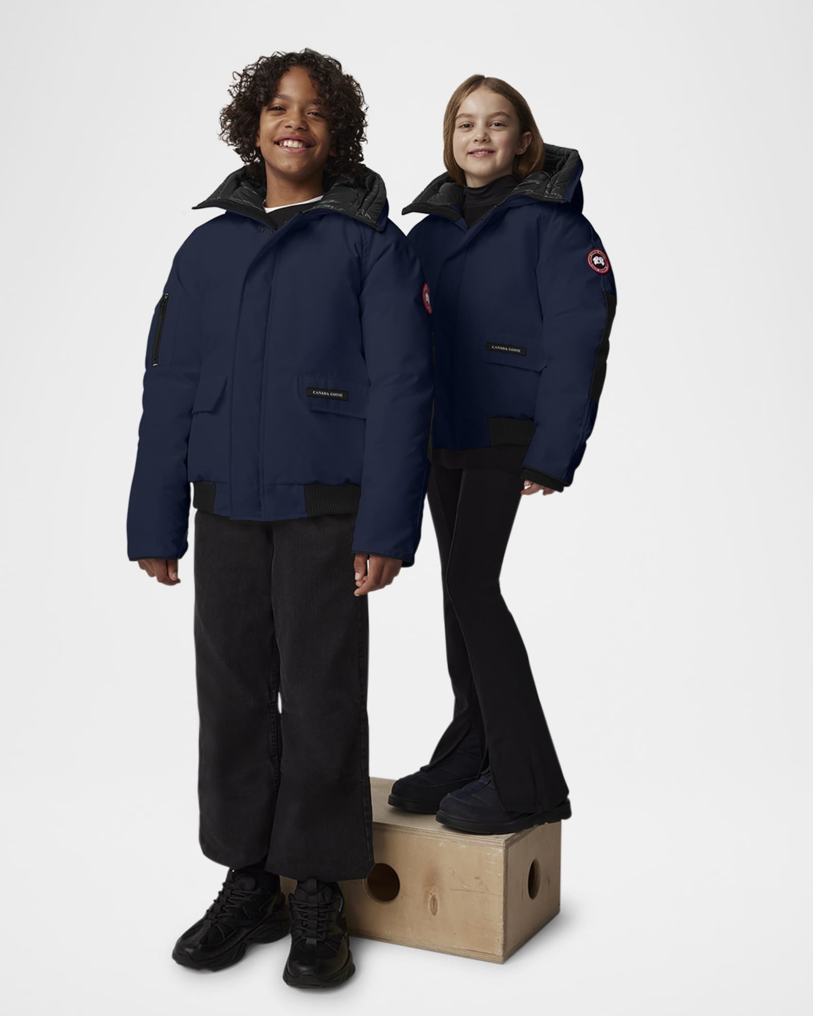 Kid's Chilliwack Hooded Down Bomber Jacket, Size S-L 1