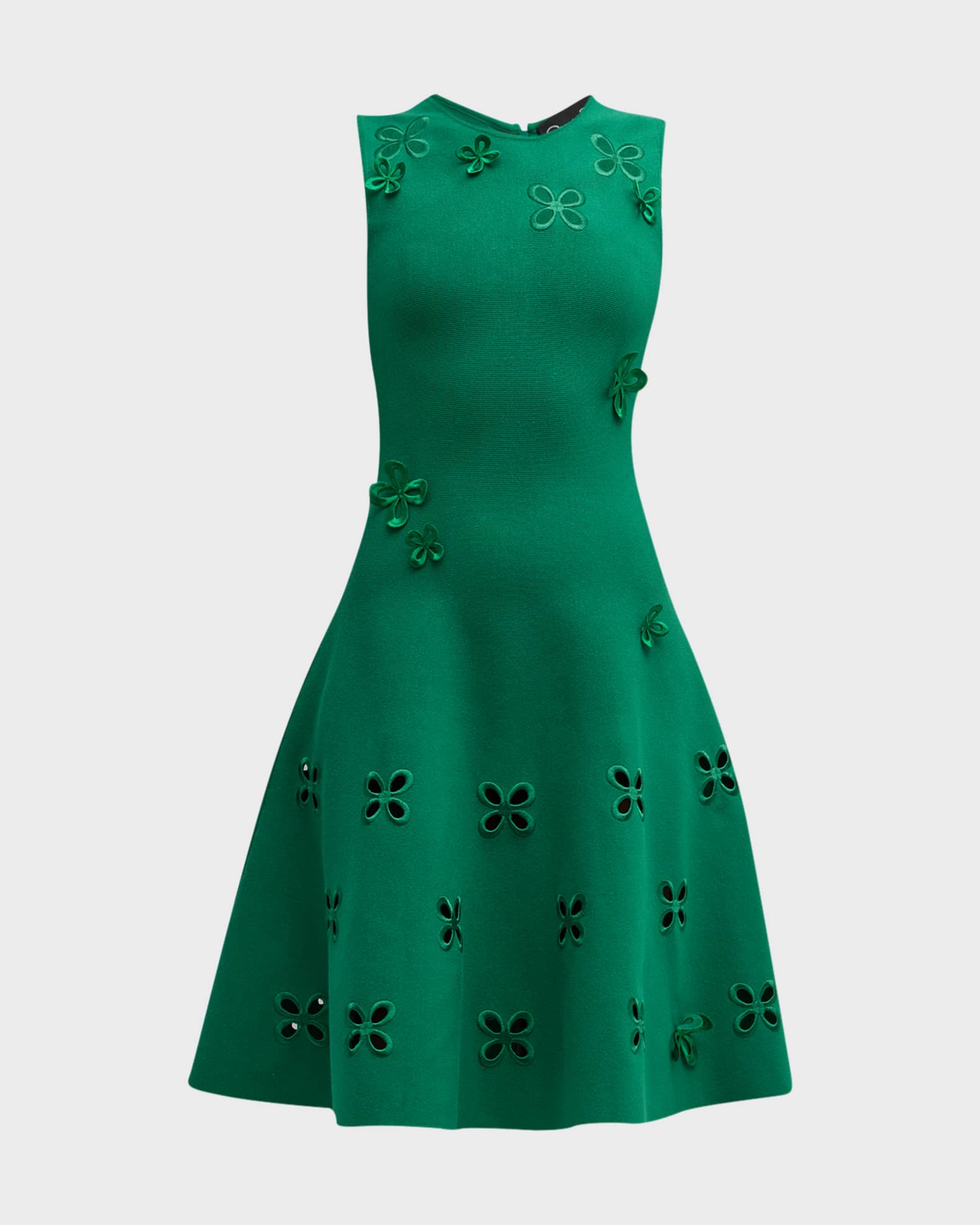 Oscar de la renta fit and flare dress online