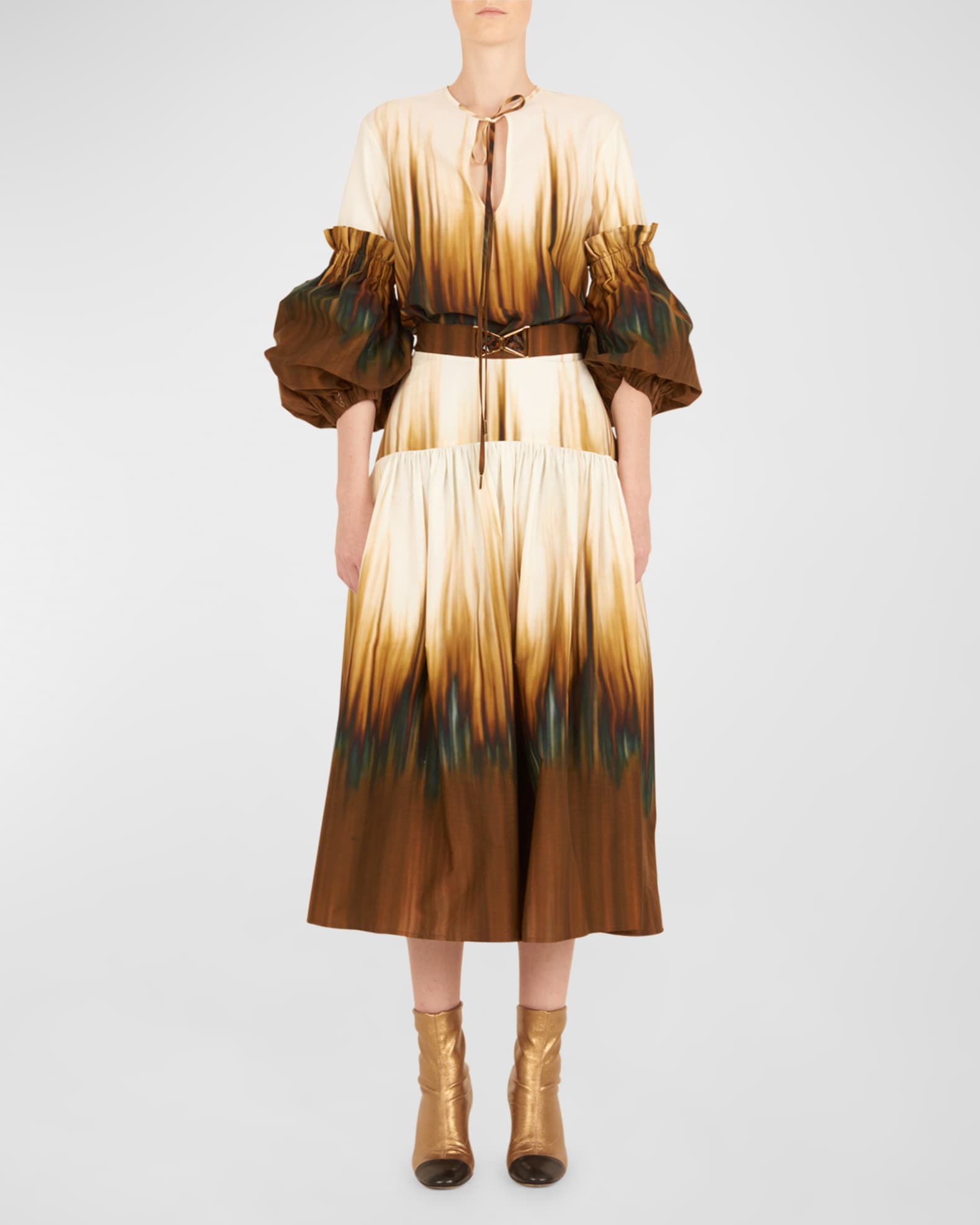 Silvia Tcherassi Neyla Cold-Shoulder Blouse | Neiman Marcus