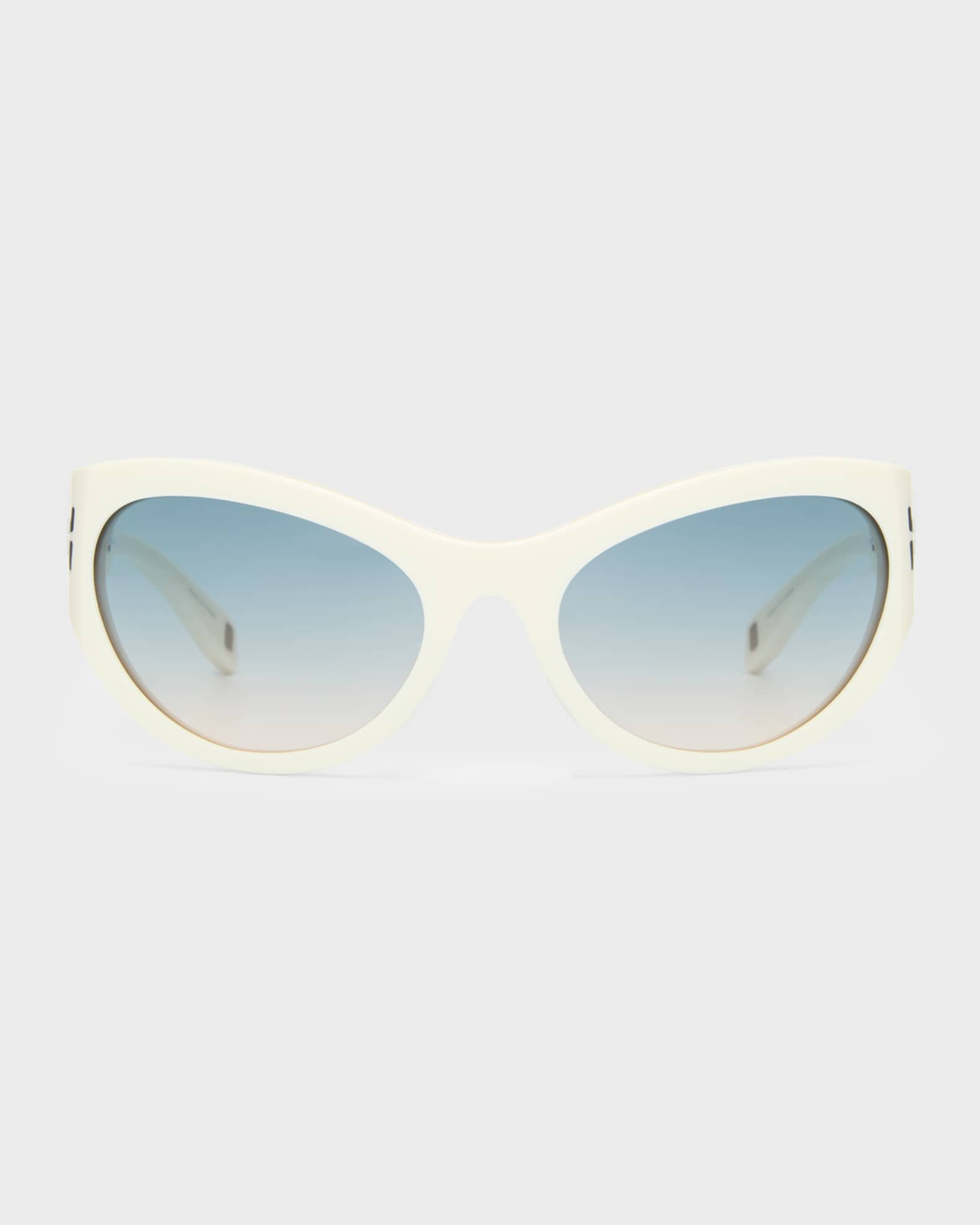Saint Laurent YSL Acetate Rectangle Sunglasses | Neiman Marcus