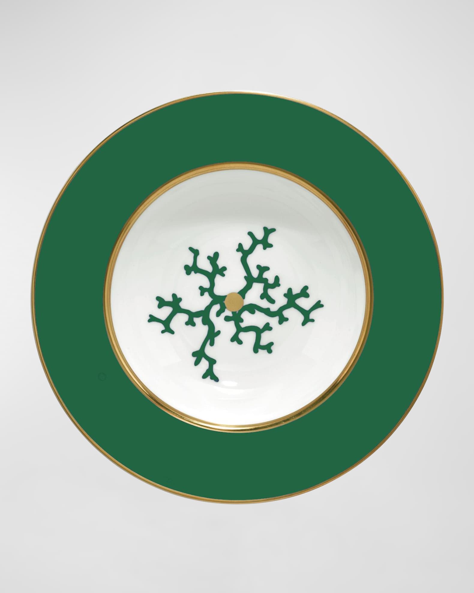 Cristobal Emerald Rim Soup Plate 0