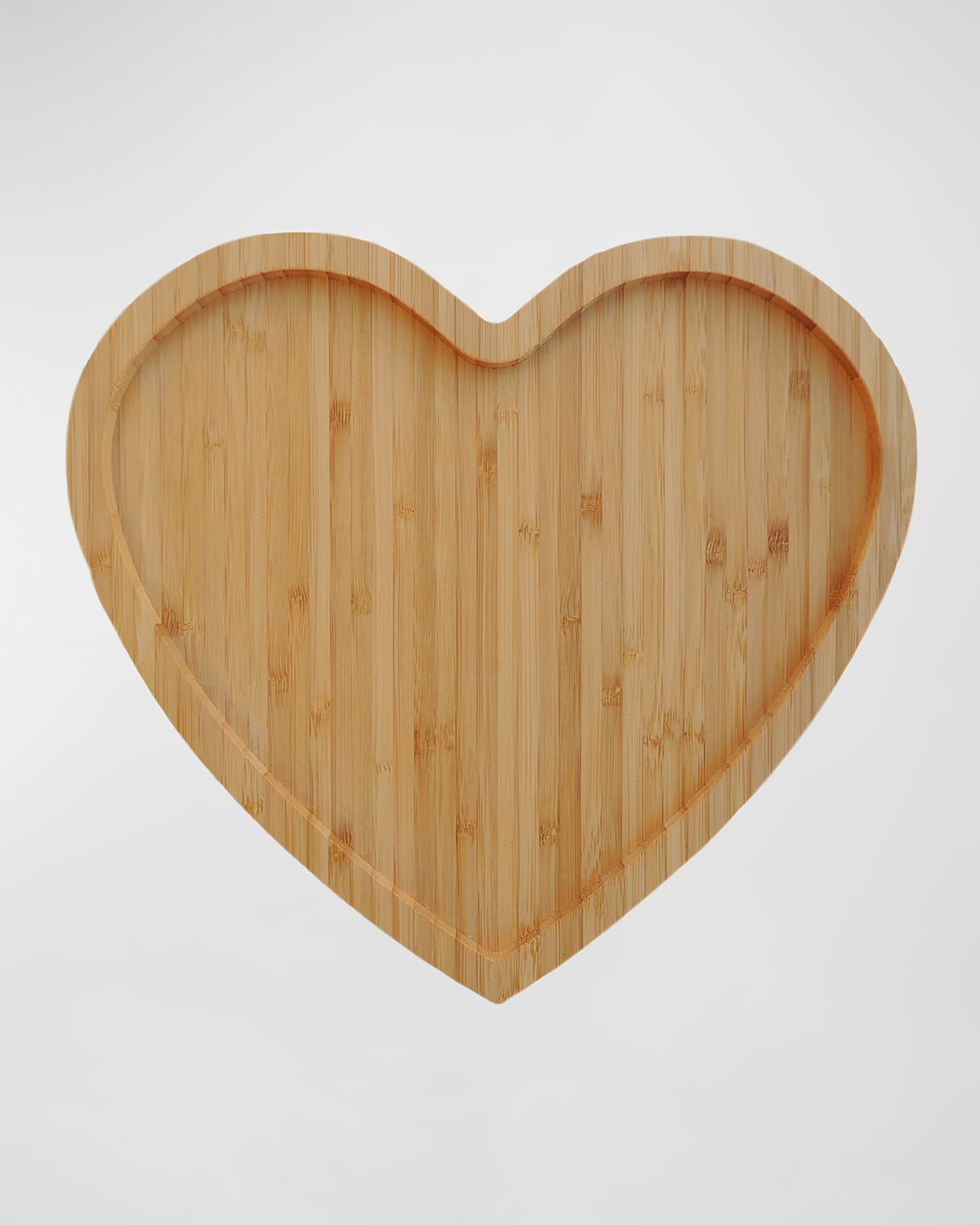 Heart-Shaped Bamboo Dried Fruit Tray 1