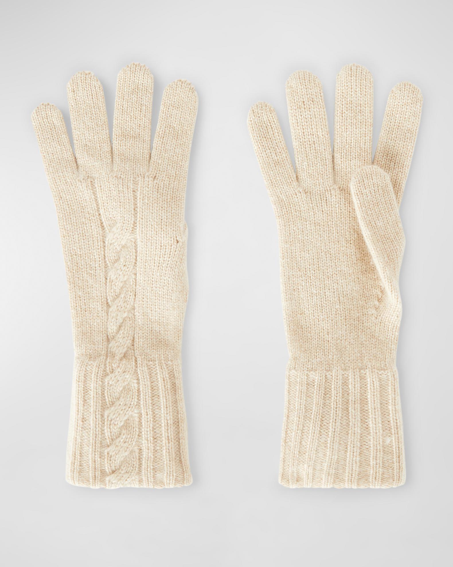 Loro Piana Short Knit Cashmere Gloves | Neiman Marcus