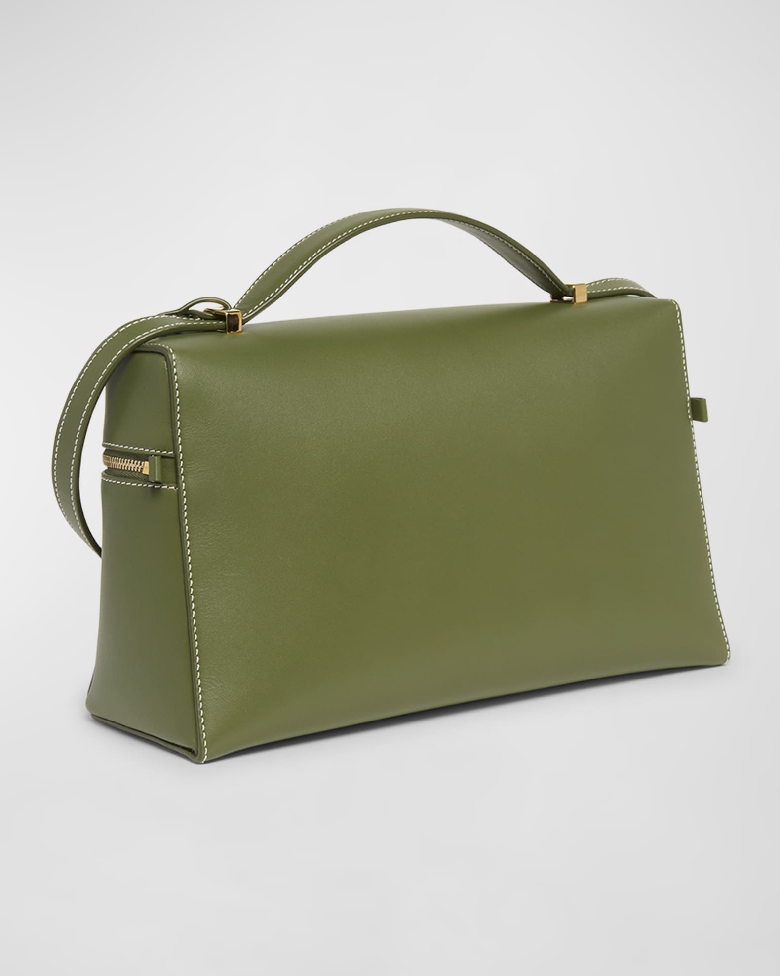 Loro Piana Extra Bag L27 Leather Saddle Bag Neiman Marcus