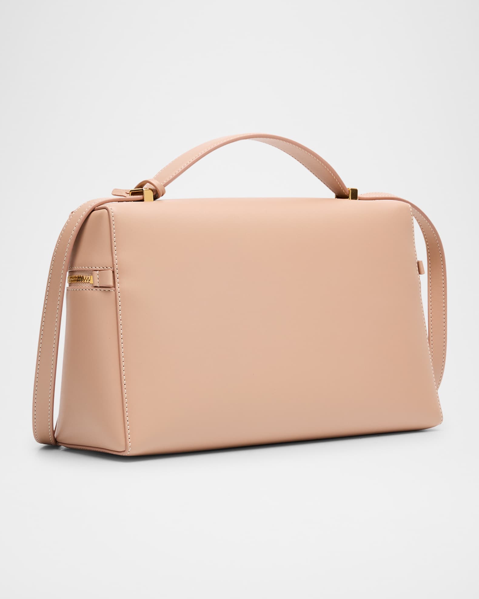 Loro Piana Extra Bag L27 Leather Saddle Bag | Neiman Marcus