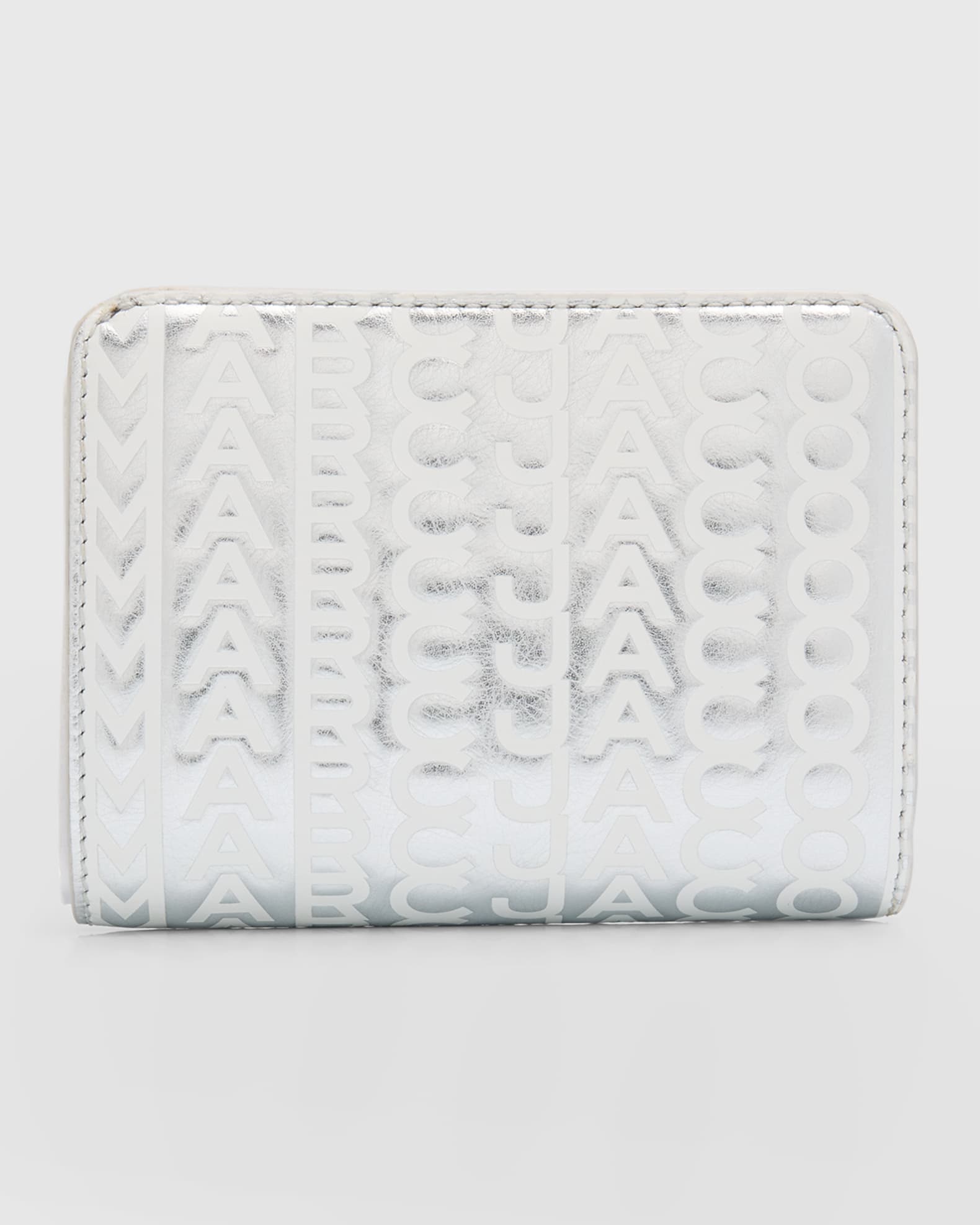 Marc Jacobs The Monogram Metallic Mini Compact Wallet