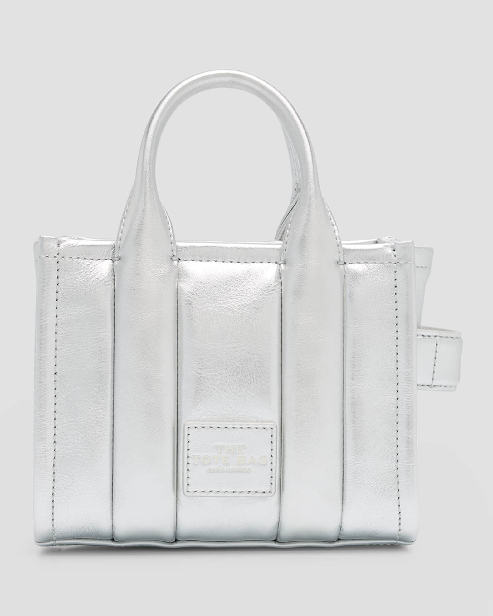 Marc Jacobs The Metallic Leather Mini Tote Bag | Neiman Marcus