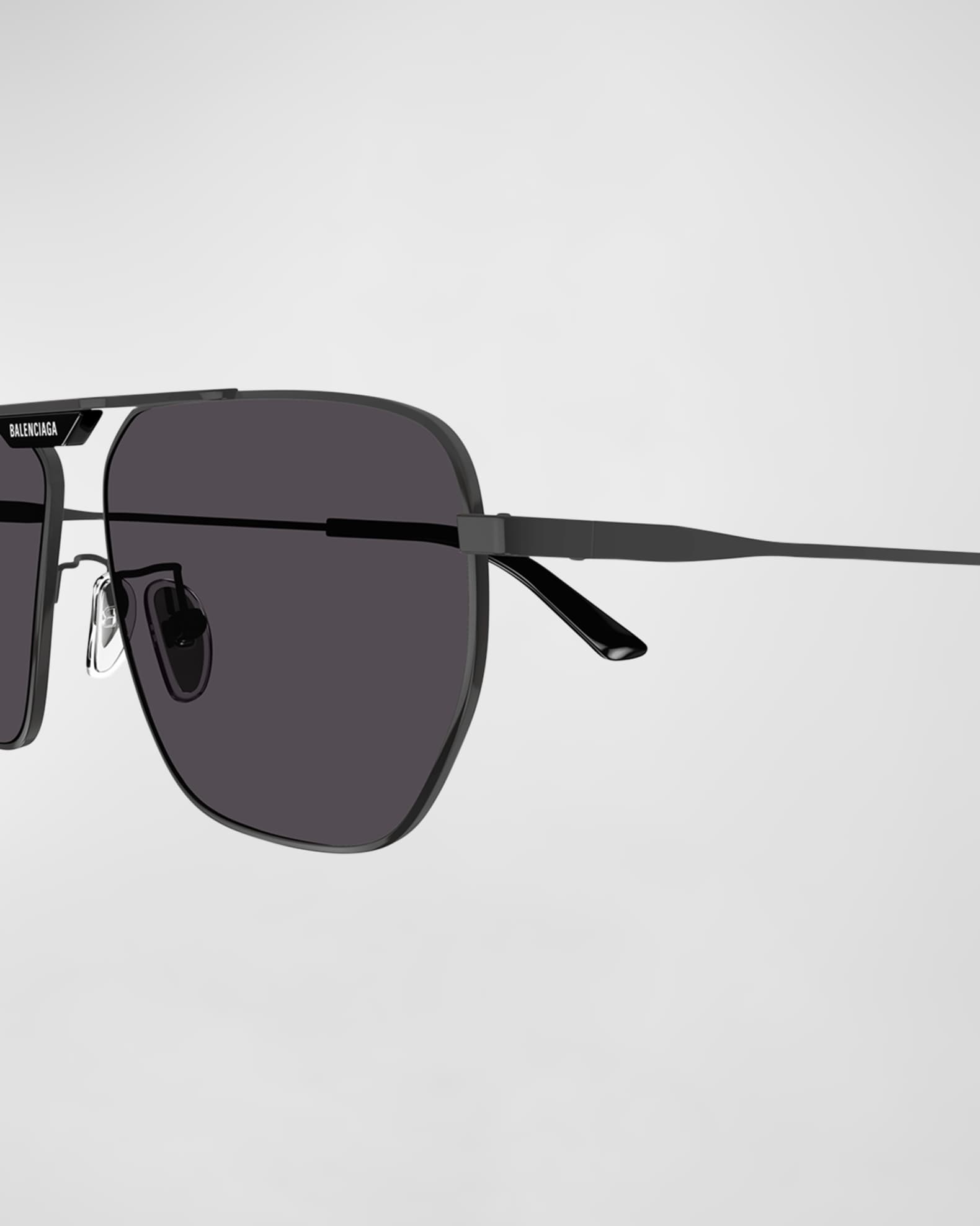Balenciaga Men s BB0298SM Metal Aviator Sunglasses Neiman Marcus
