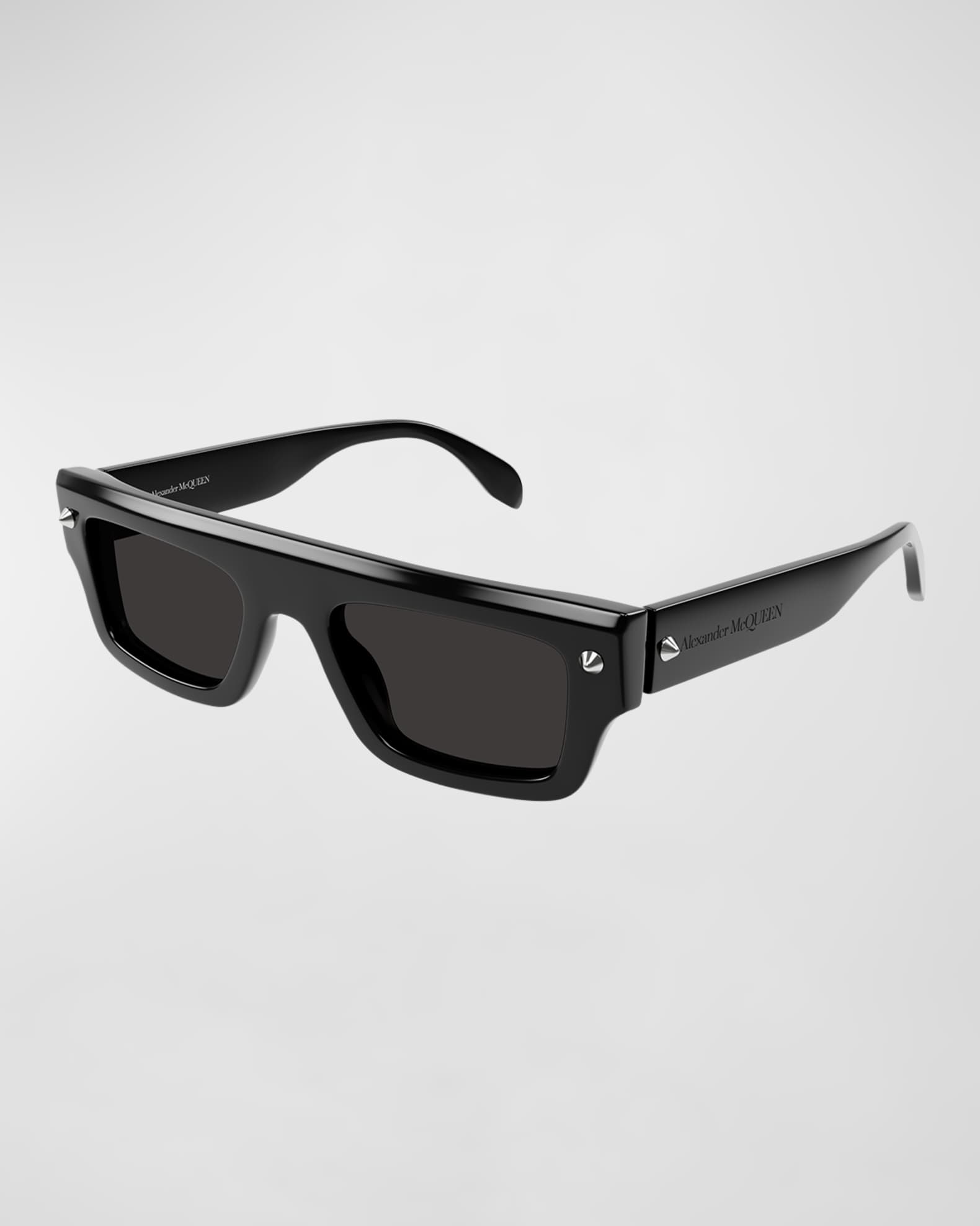 Alexander McQueen Men s AM0427SM Acetate Rectangle Sunglasses Neiman Marcus